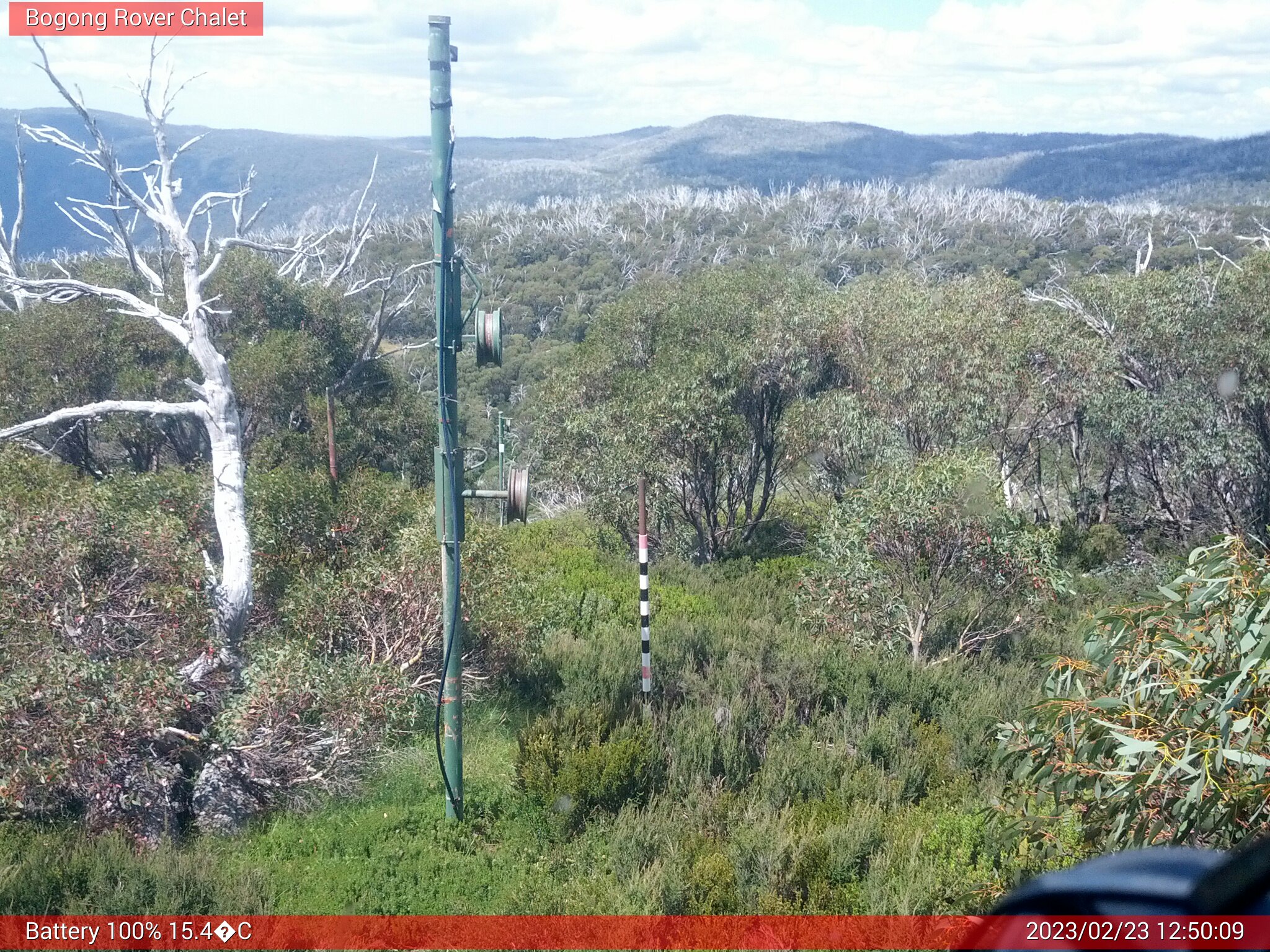 Bogong Web Cam 12:50pm Thursday 23rd of February 2023