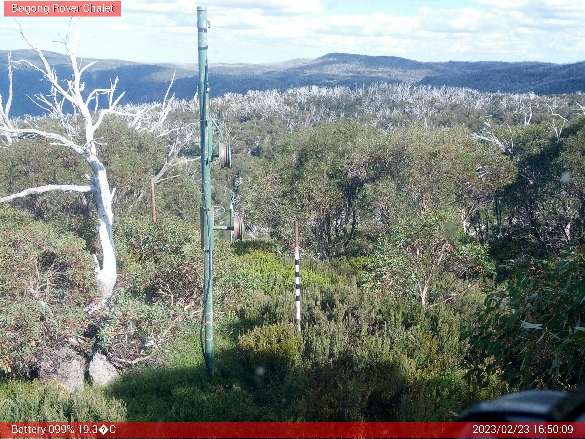 Bogong Web Cam 4:50pm Thursday 23rd of February 2023