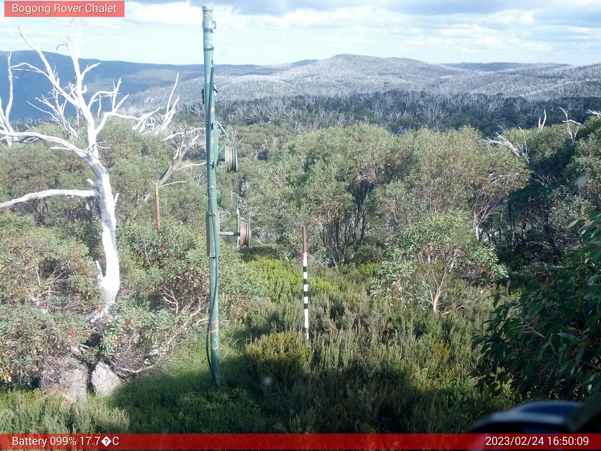 Bogong Web Cam 4:50pm Friday 24th of February 2023