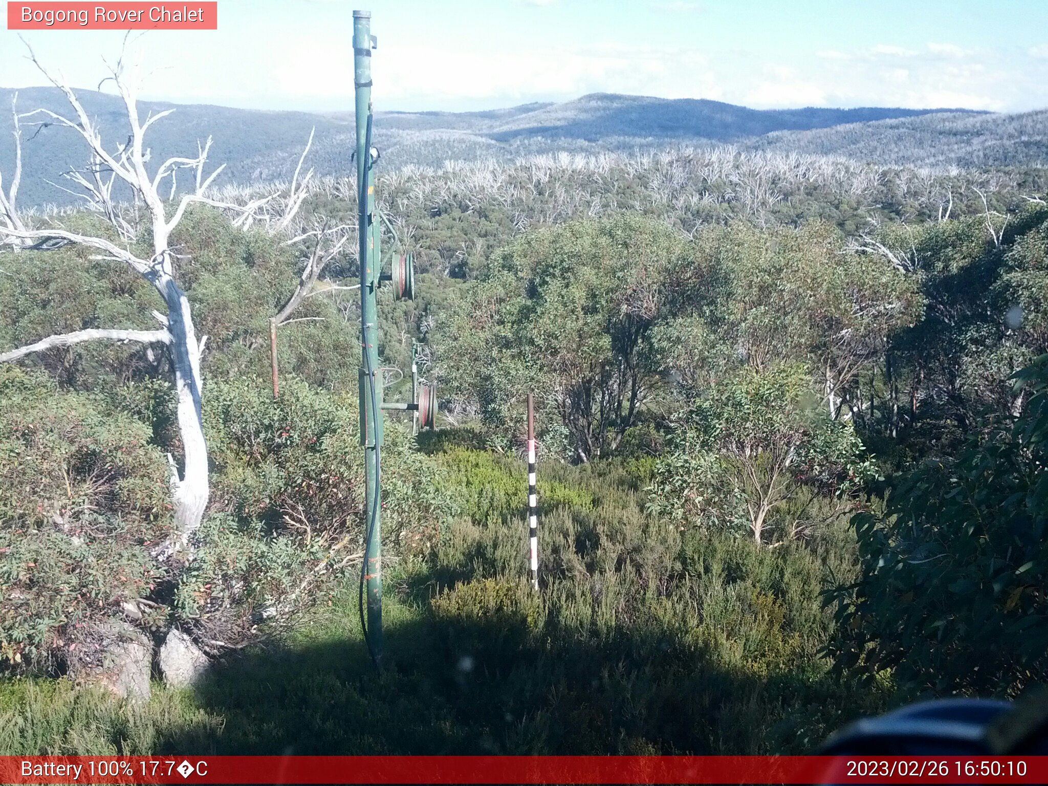 Bogong Web Cam 4:50pm Sunday 26th of February 2023