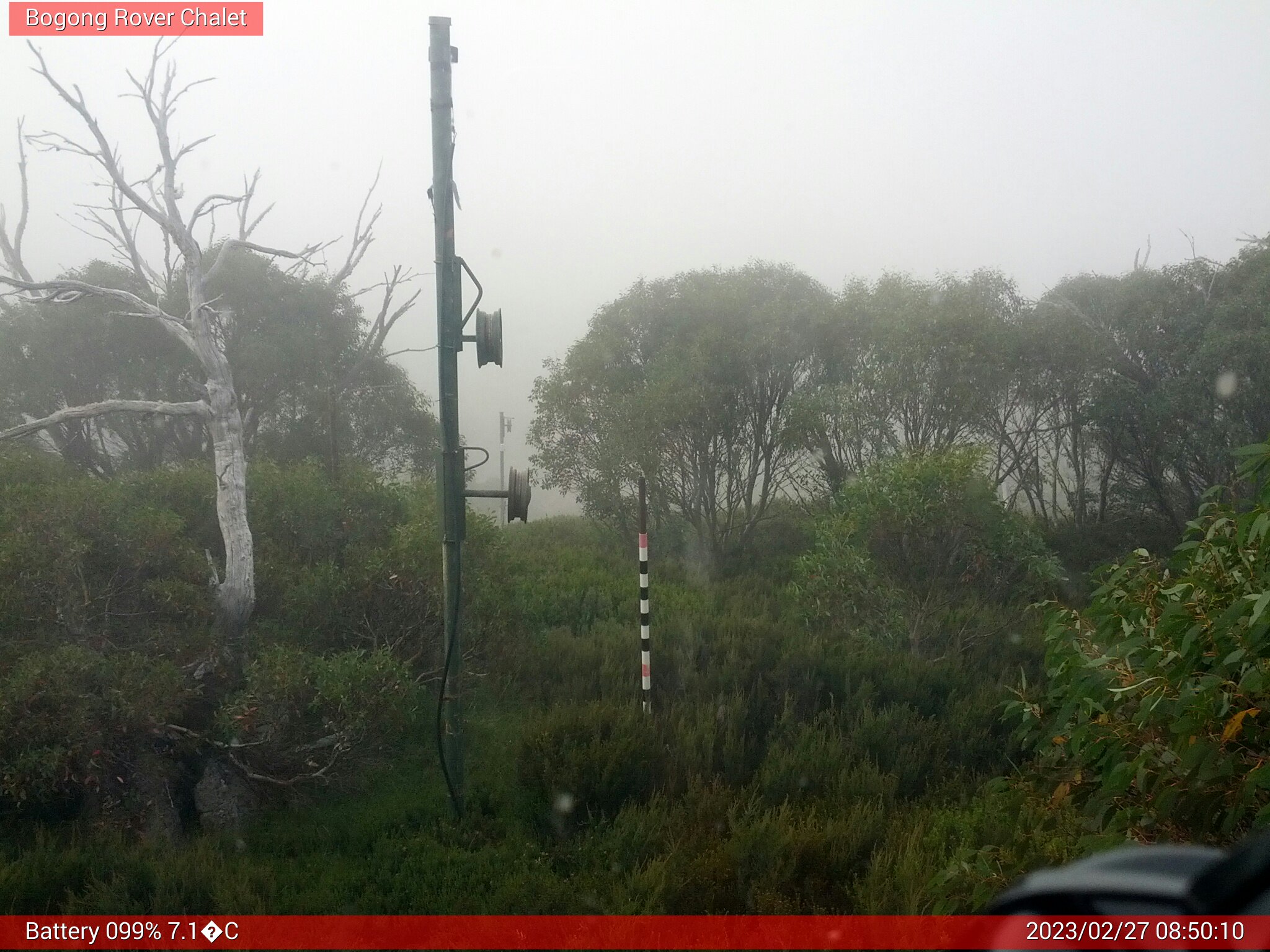 Bogong Web Cam 8:50am Monday 27th of February 2023