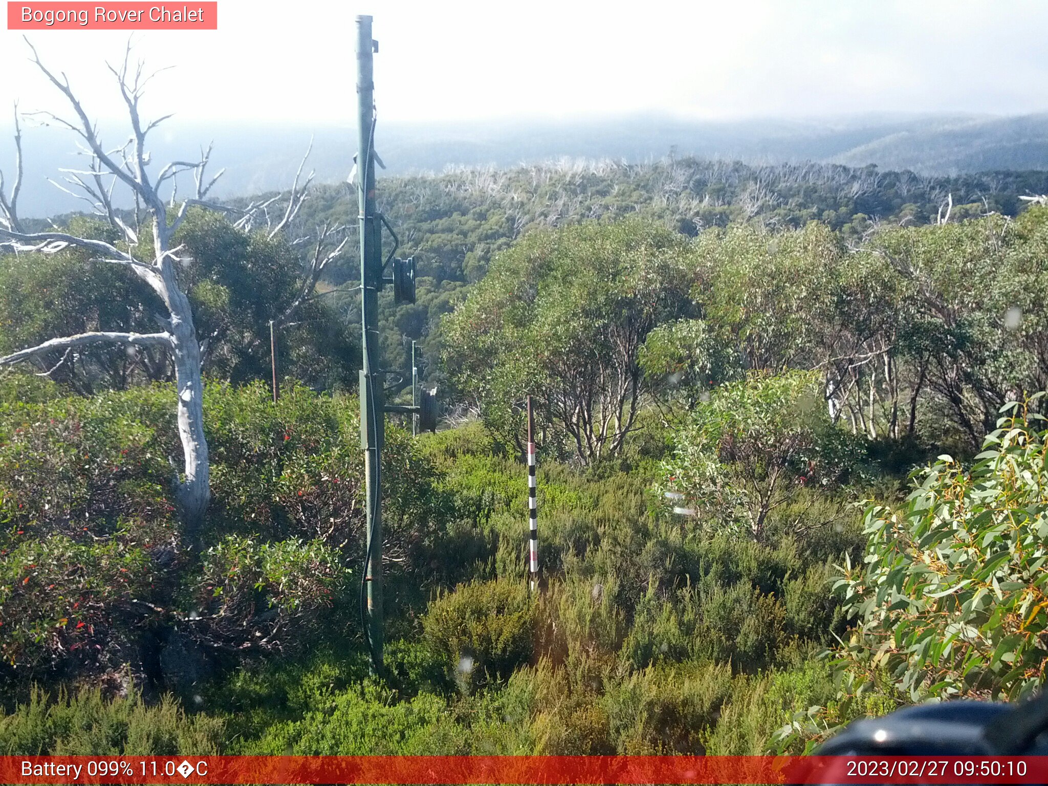 Bogong Web Cam 9:50am Monday 27th of February 2023