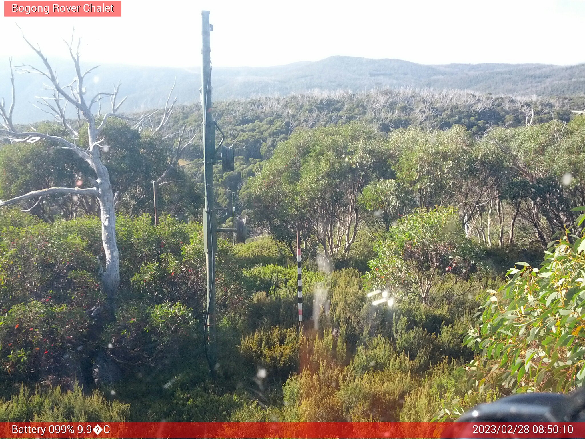 Bogong Web Cam 8:50am Tuesday 28th of February 2023