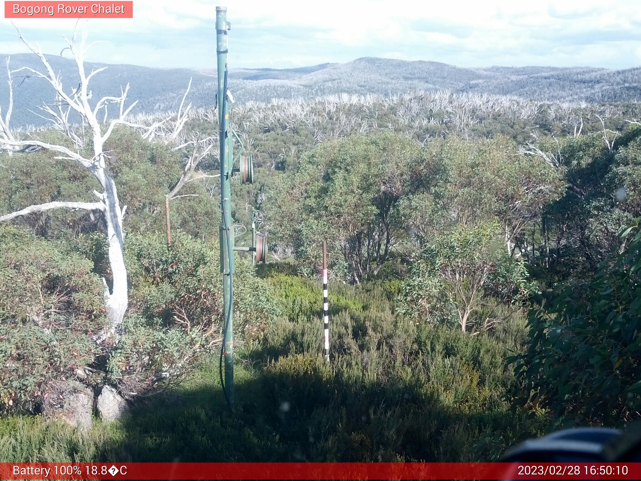 Bogong Web Cam 4:50pm Tuesday 28th of February 2023