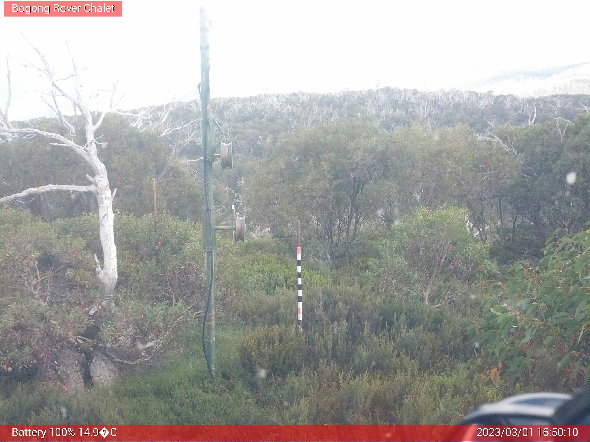 Bogong Web Cam 4:50pm Wednesday 1st of March 2023