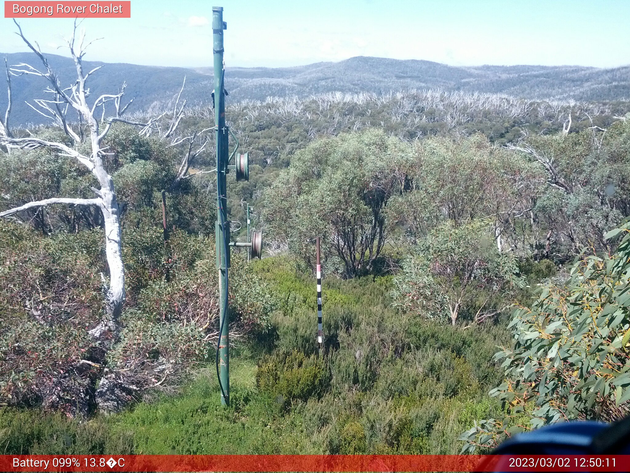 Bogong Web Cam 12:50pm Thursday 2nd of March 2023