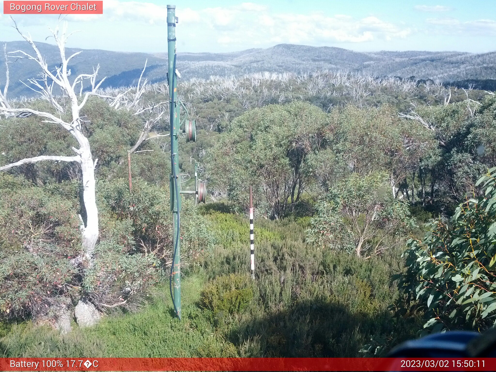 Bogong Web Cam 3:50pm Thursday 2nd of March 2023