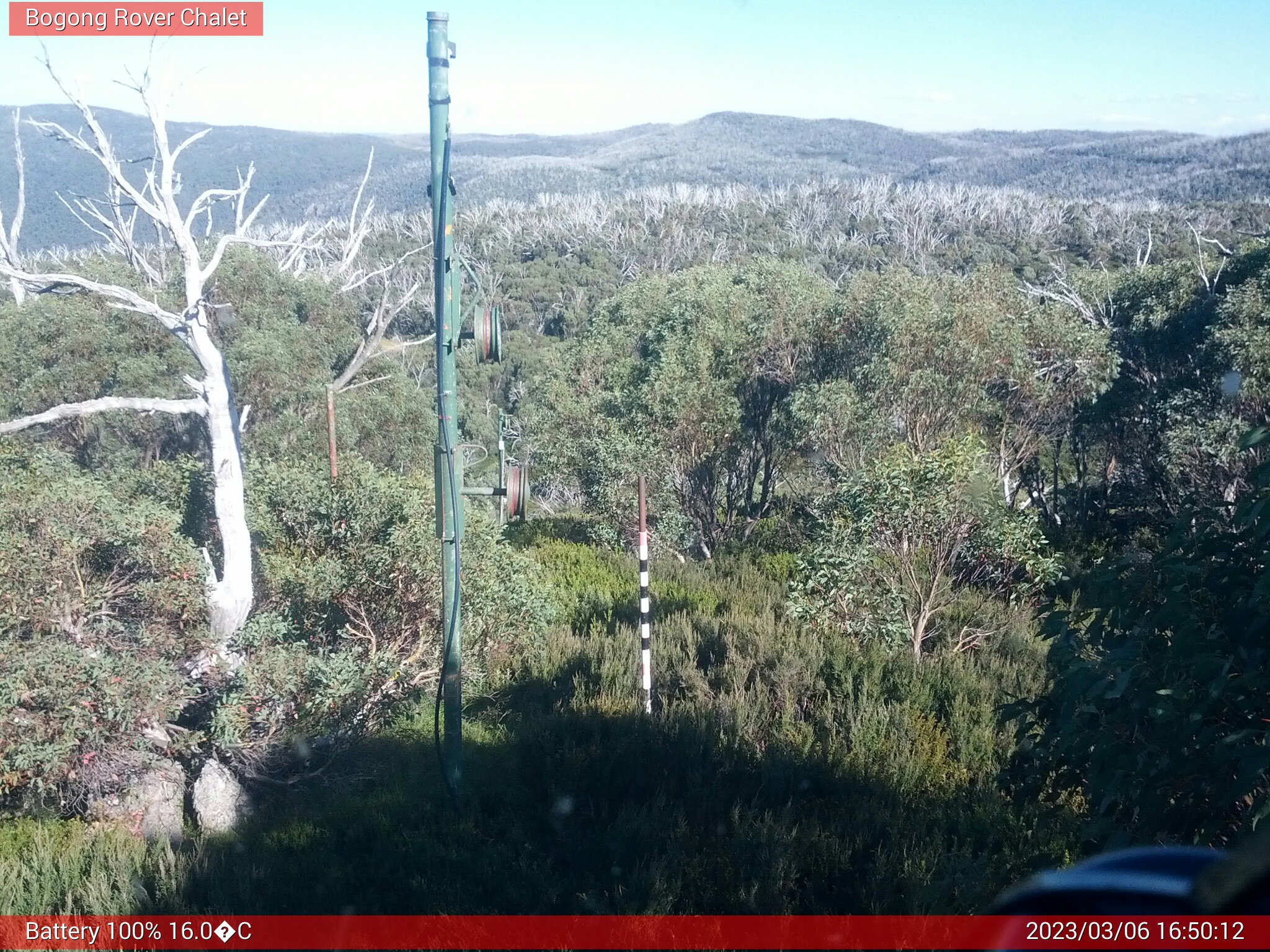 Bogong Web Cam 4:50pm Monday 6th of March 2023