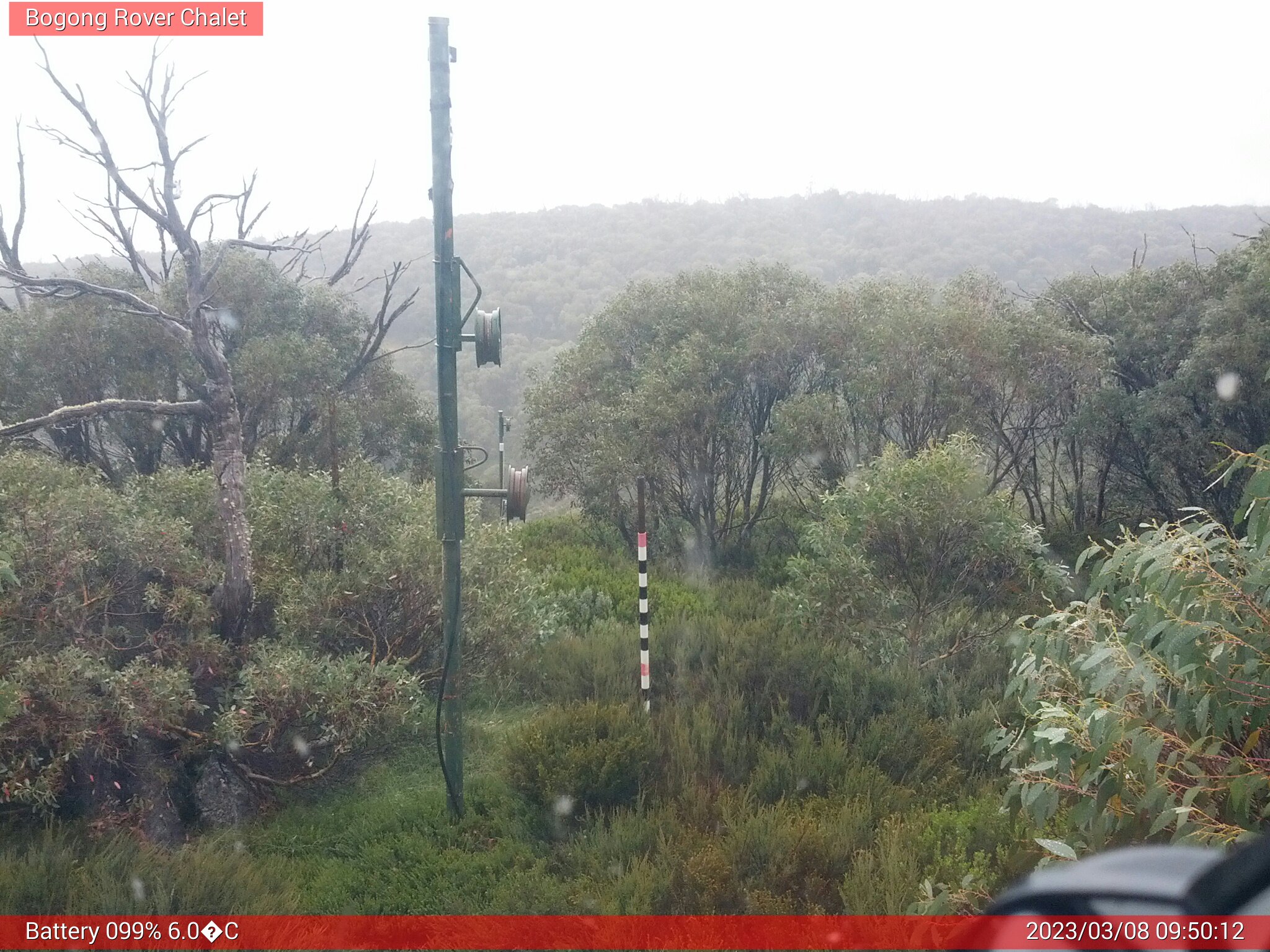 Bogong Web Cam 9:50am Wednesday 8th of March 2023