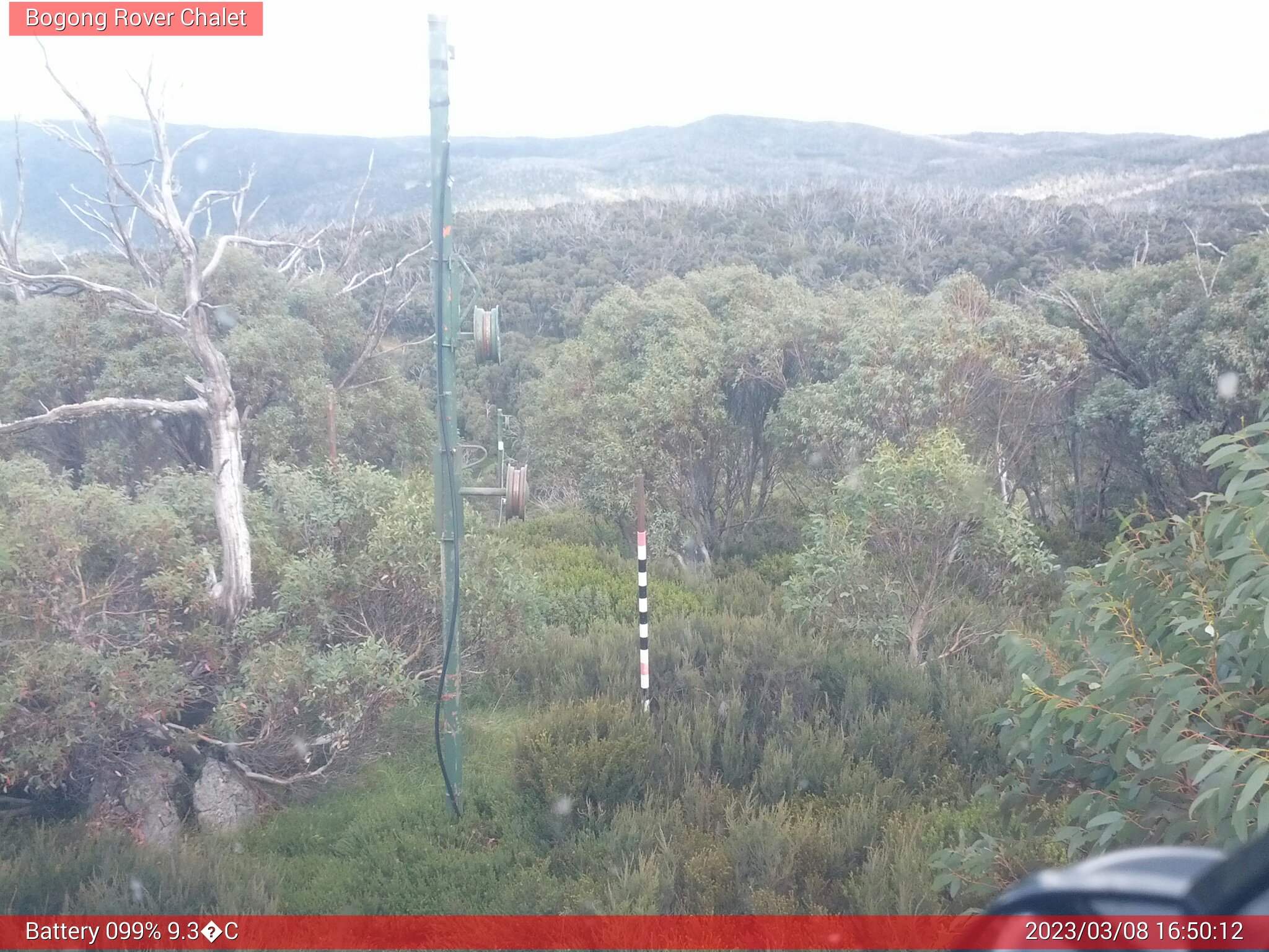 Bogong Web Cam 4:50pm Wednesday 8th of March 2023