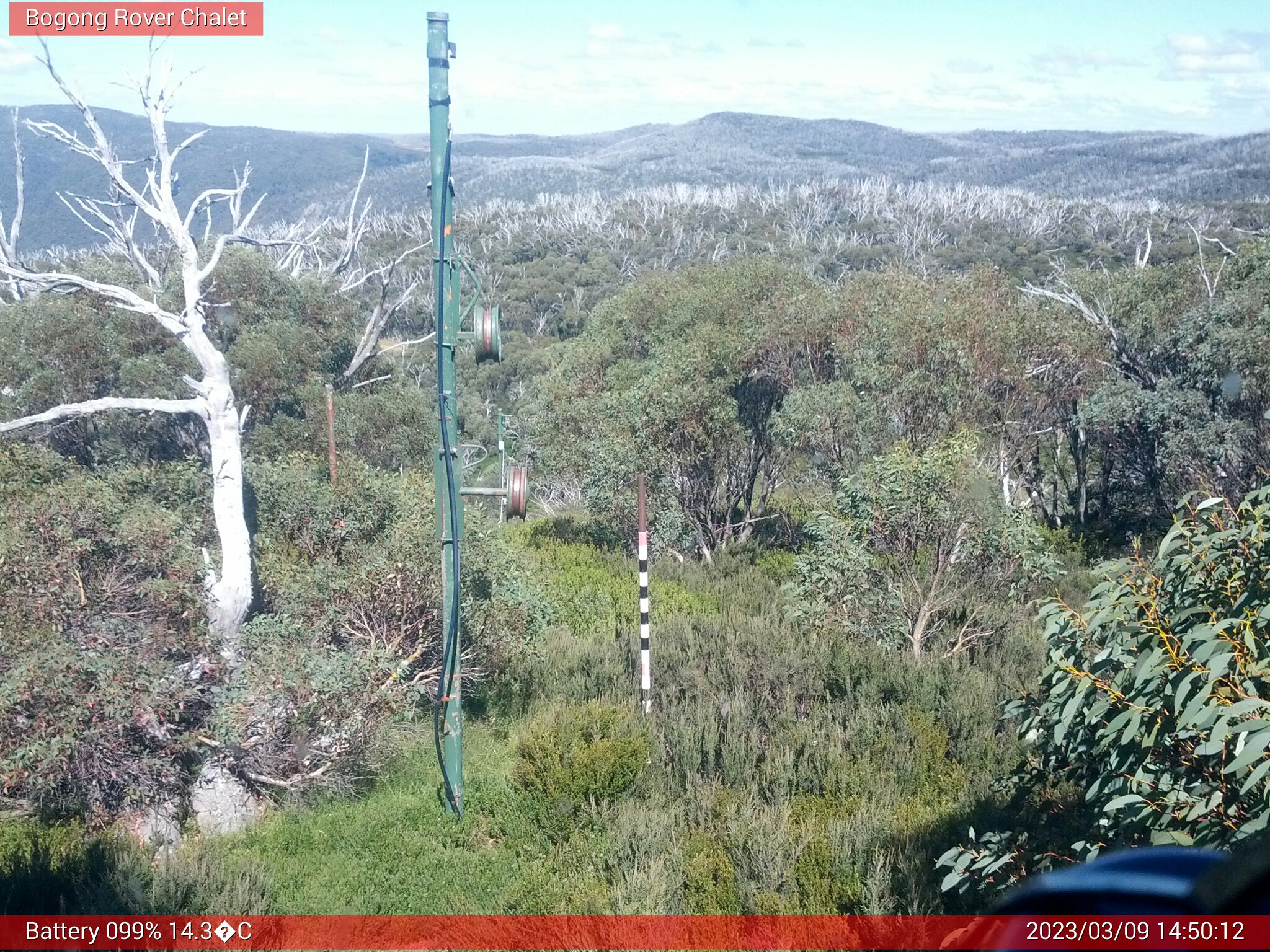 Bogong Web Cam 2:50pm Thursday 9th of March 2023