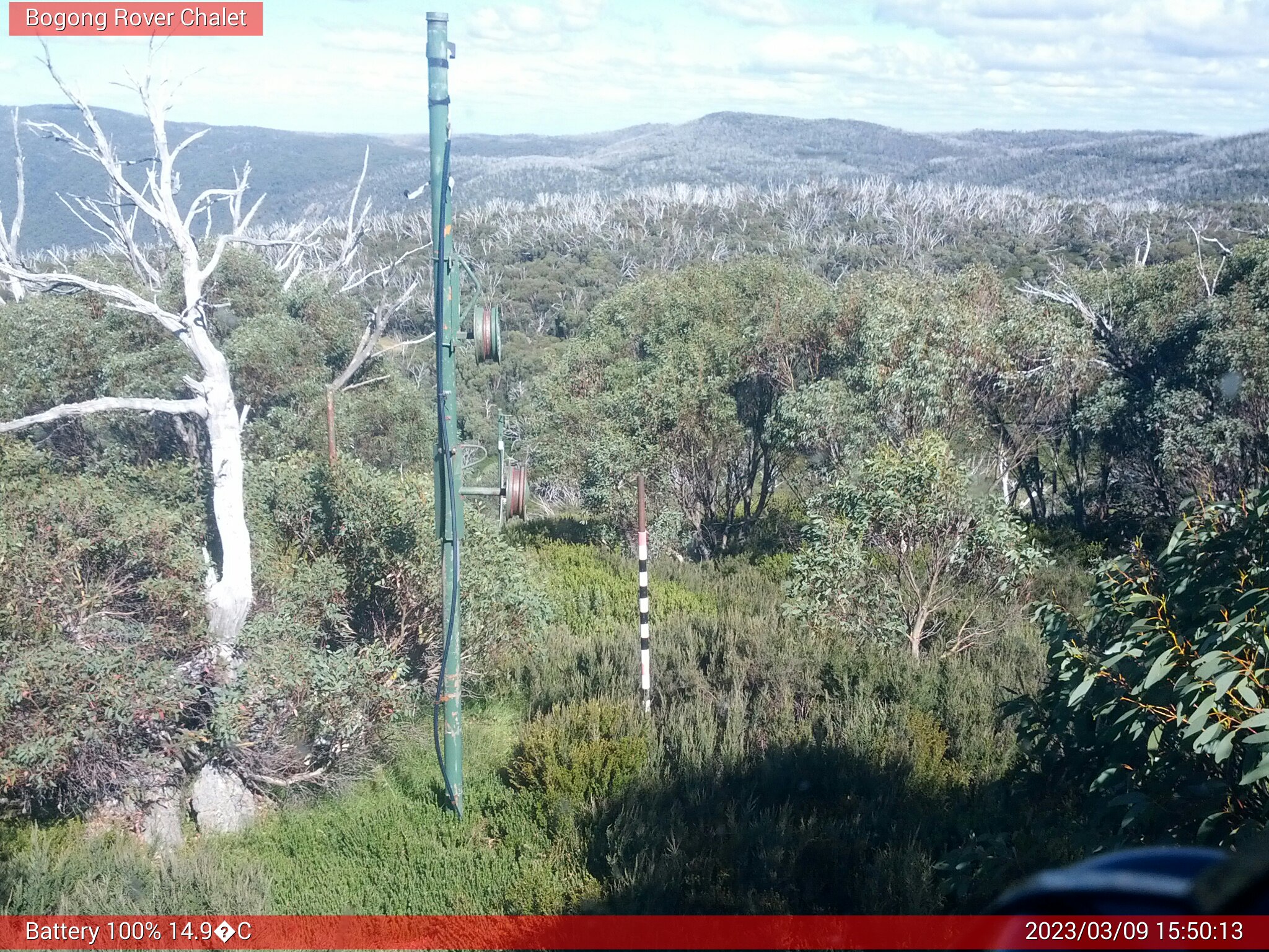 Bogong Web Cam 3:50pm Thursday 9th of March 2023