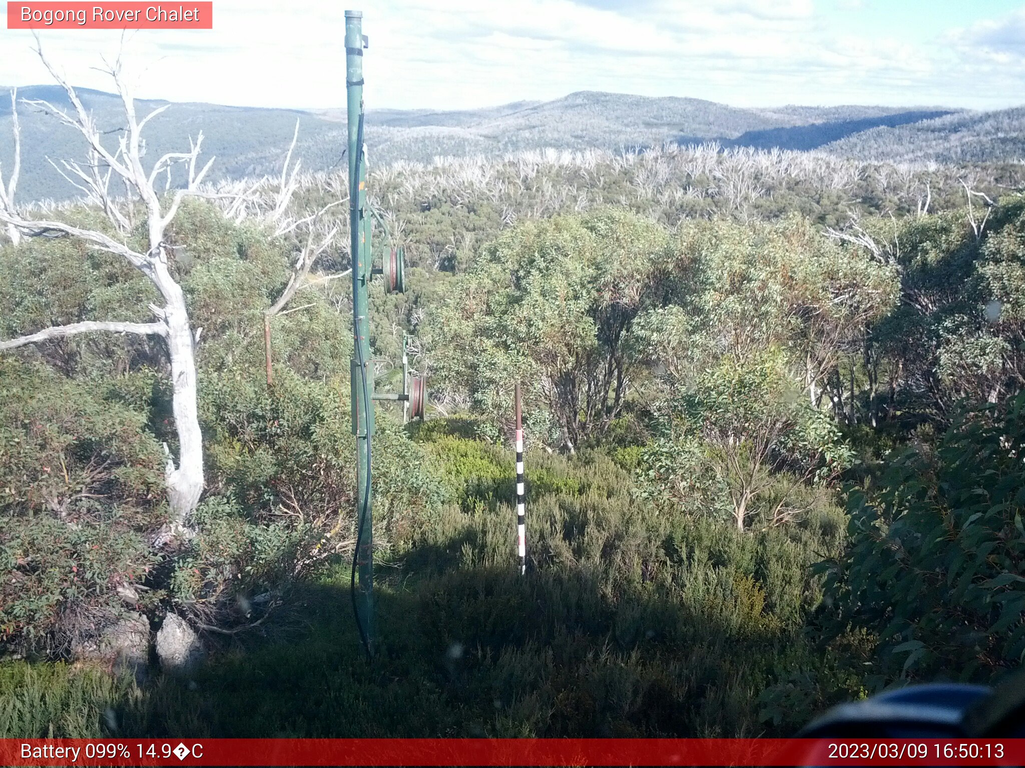 Bogong Web Cam 4:50pm Thursday 9th of March 2023