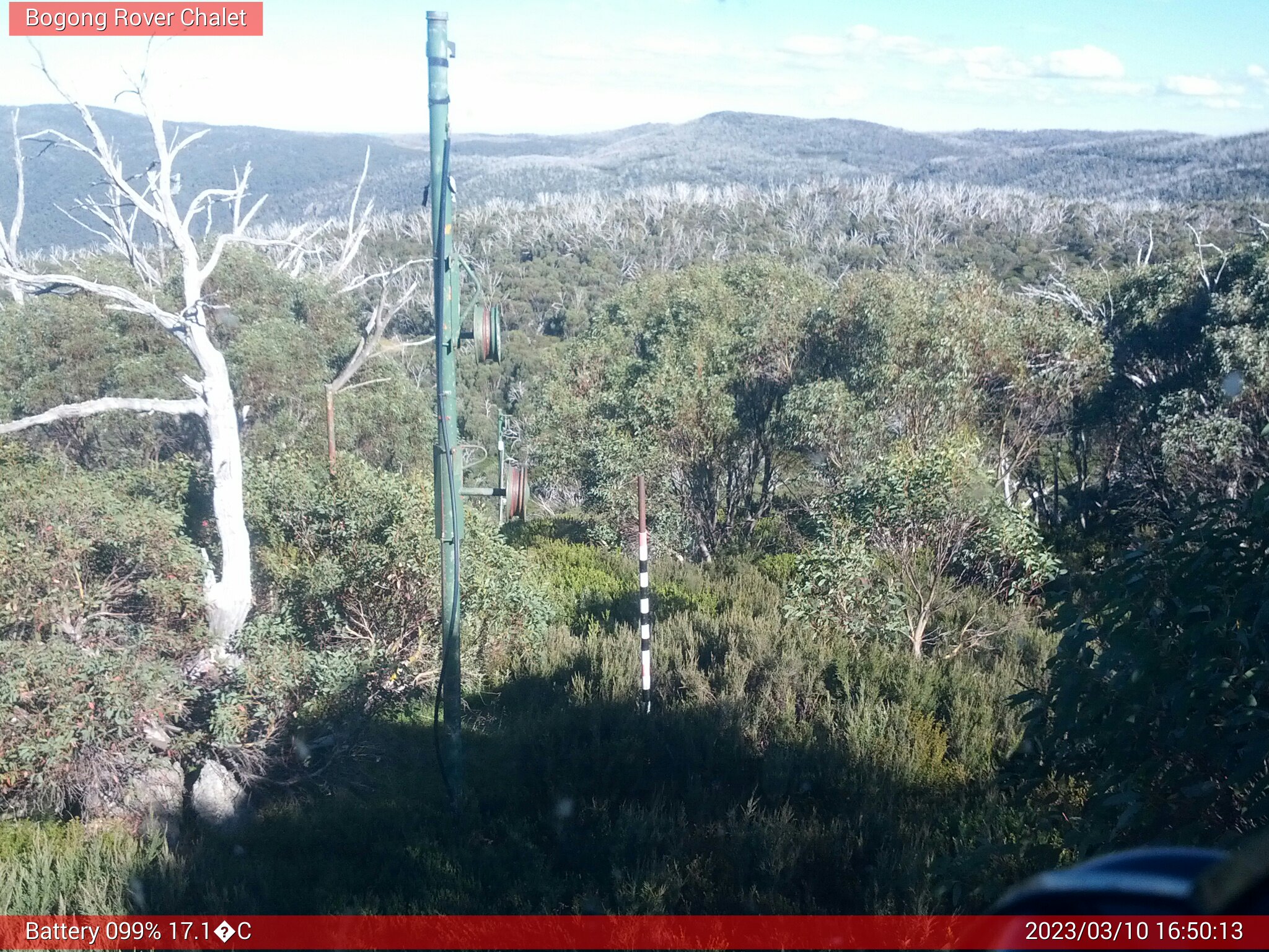 Bogong Web Cam 4:50pm Friday 10th of March 2023