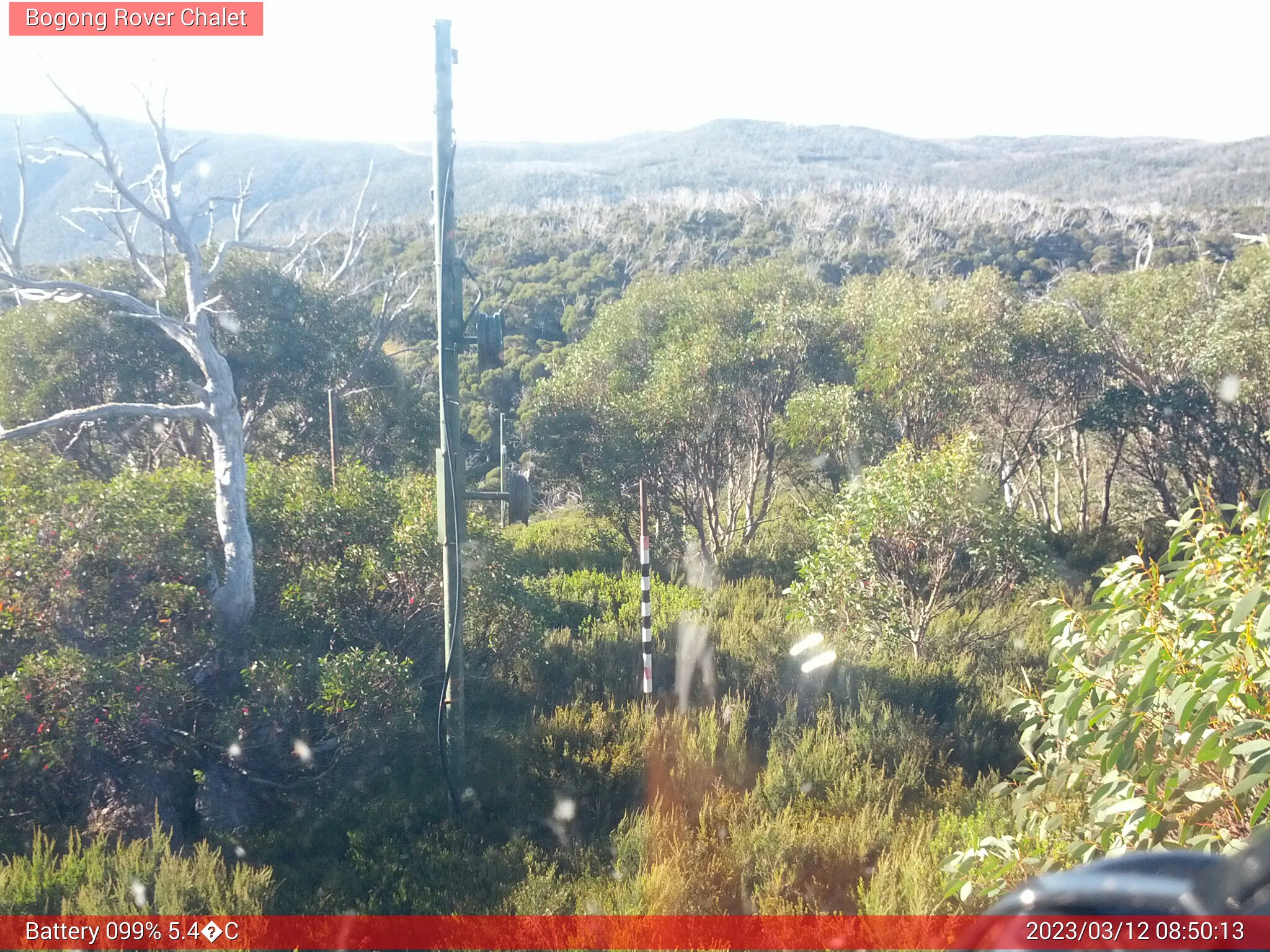 Bogong Web Cam 8:50am Sunday 12th of March 2023