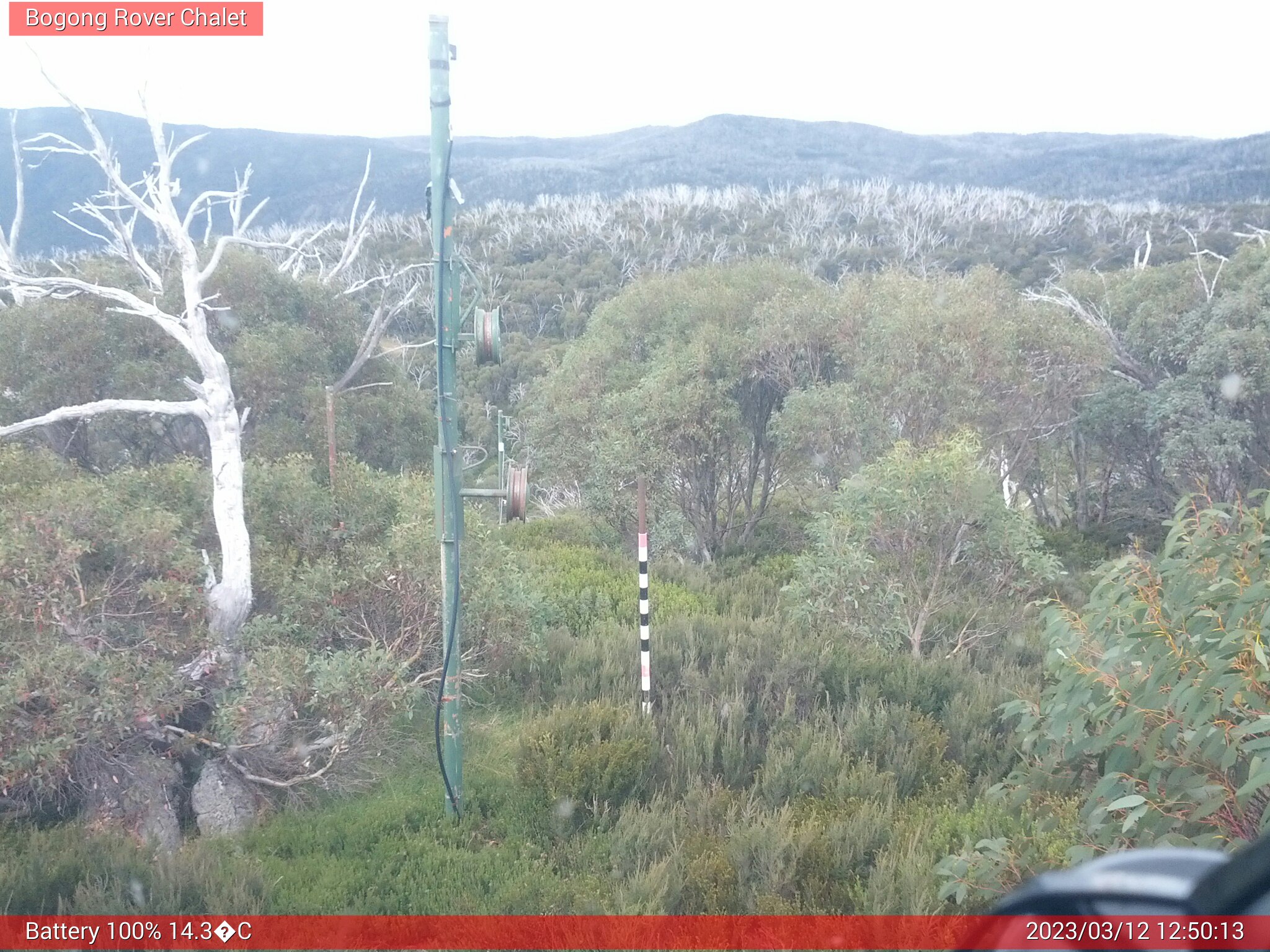 Bogong Web Cam 12:50pm Sunday 12th of March 2023