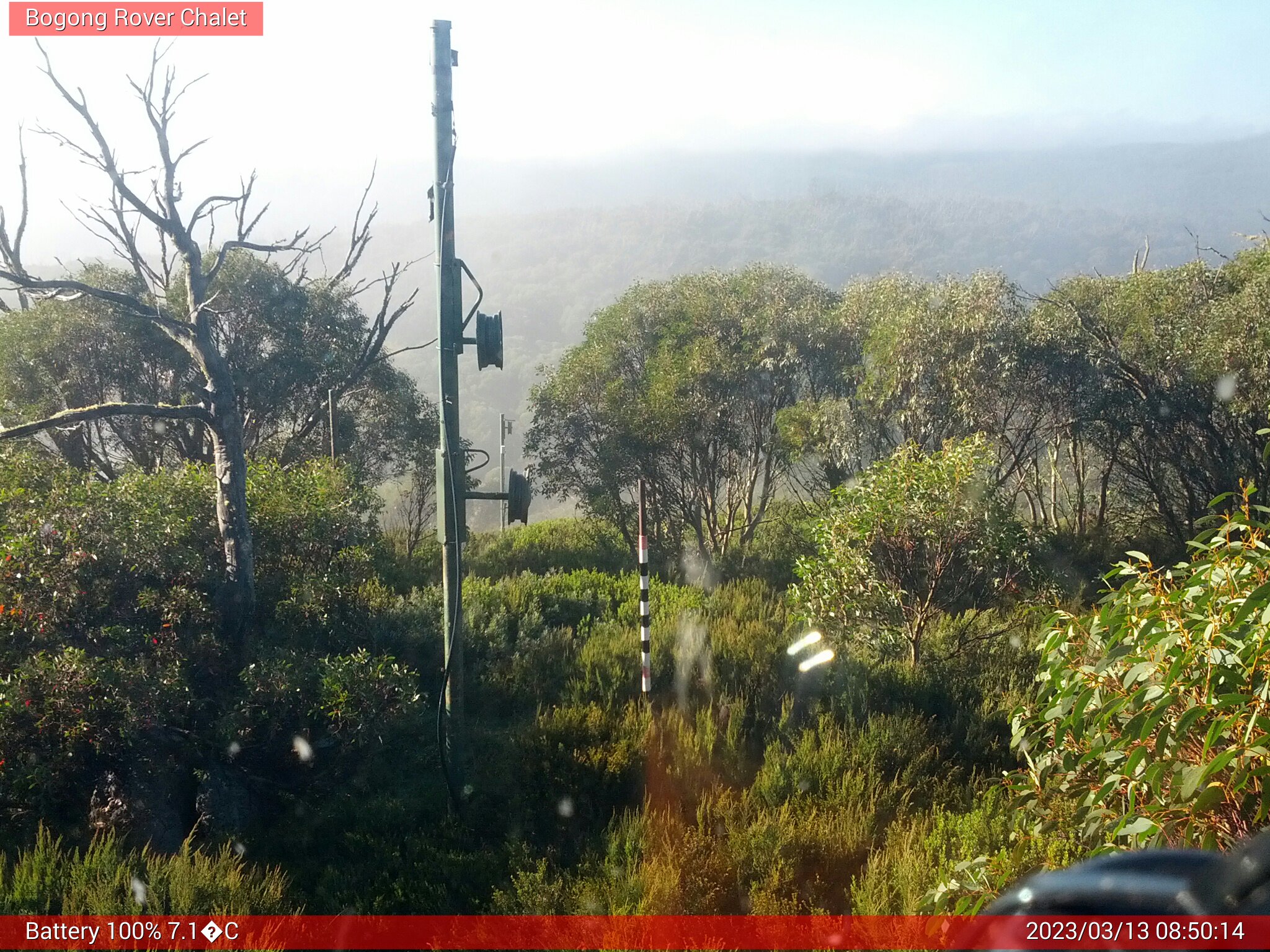 Bogong Web Cam 8:50am Monday 13th of March 2023