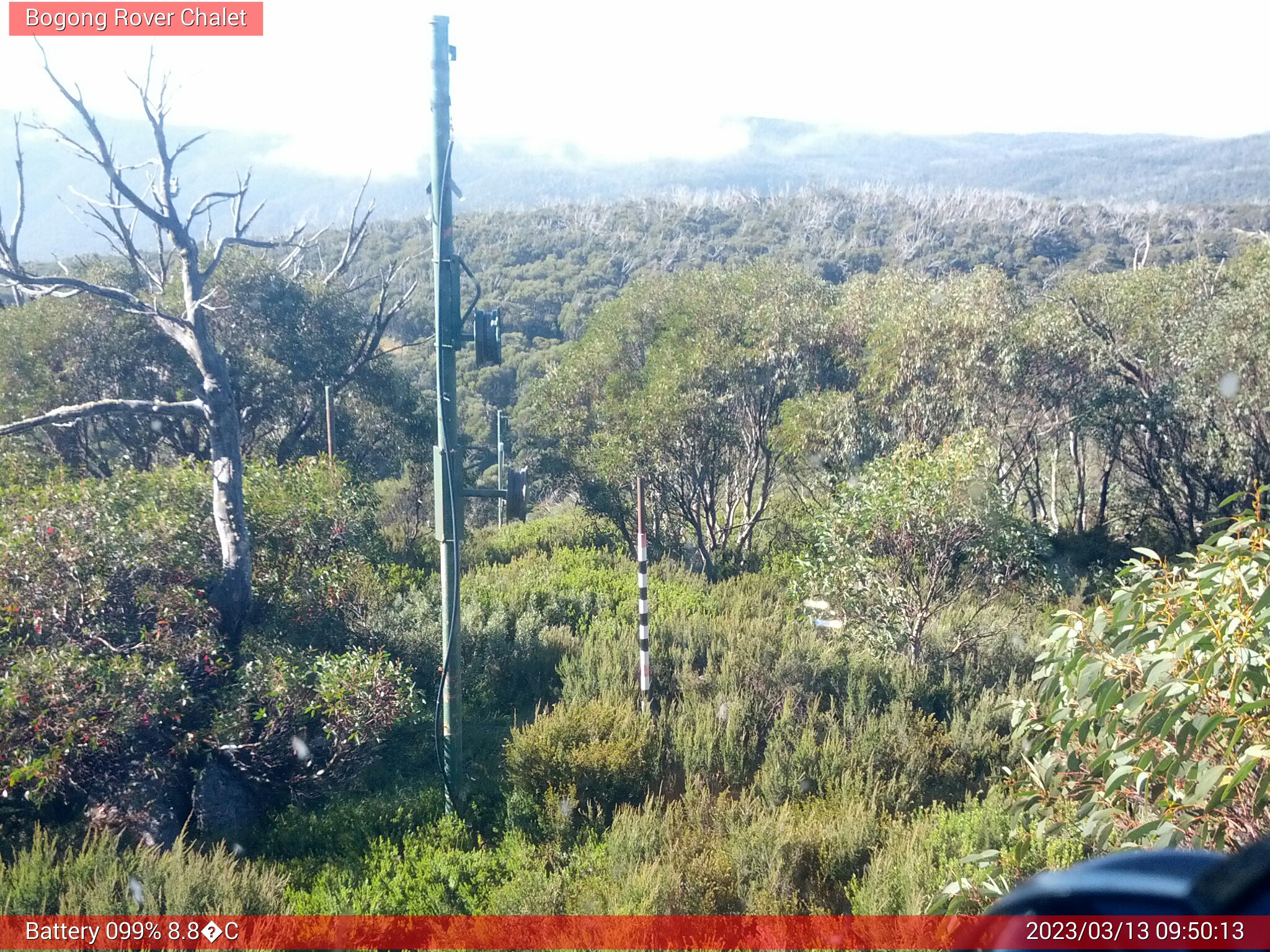 Bogong Web Cam 9:50am Monday 13th of March 2023