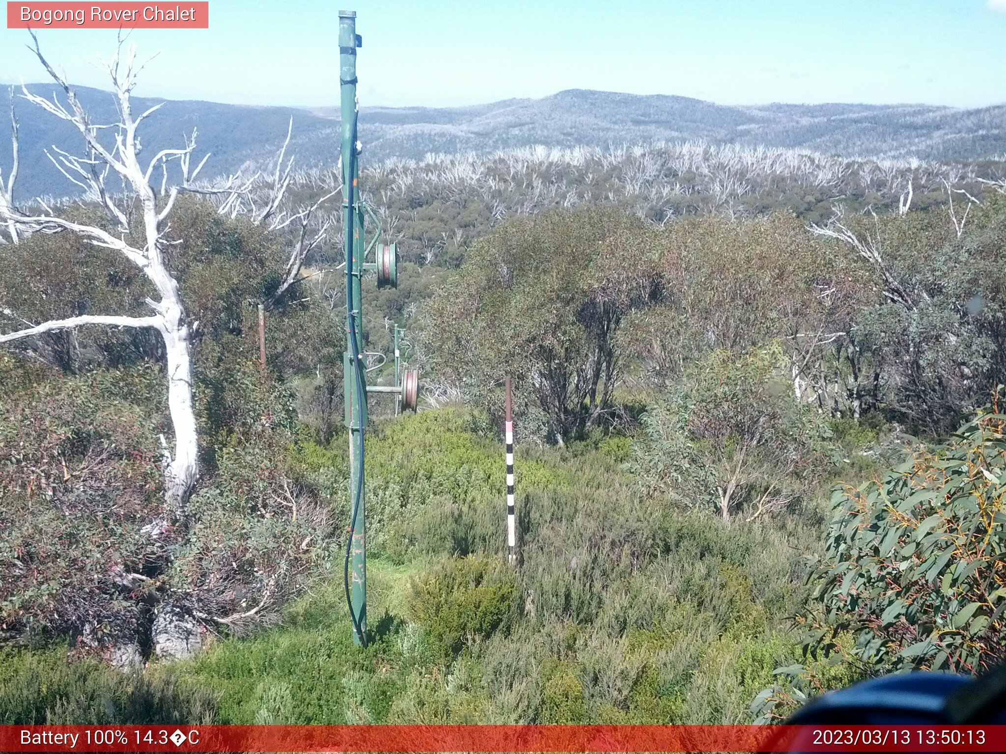 Bogong Web Cam 1:50pm Monday 13th of March 2023