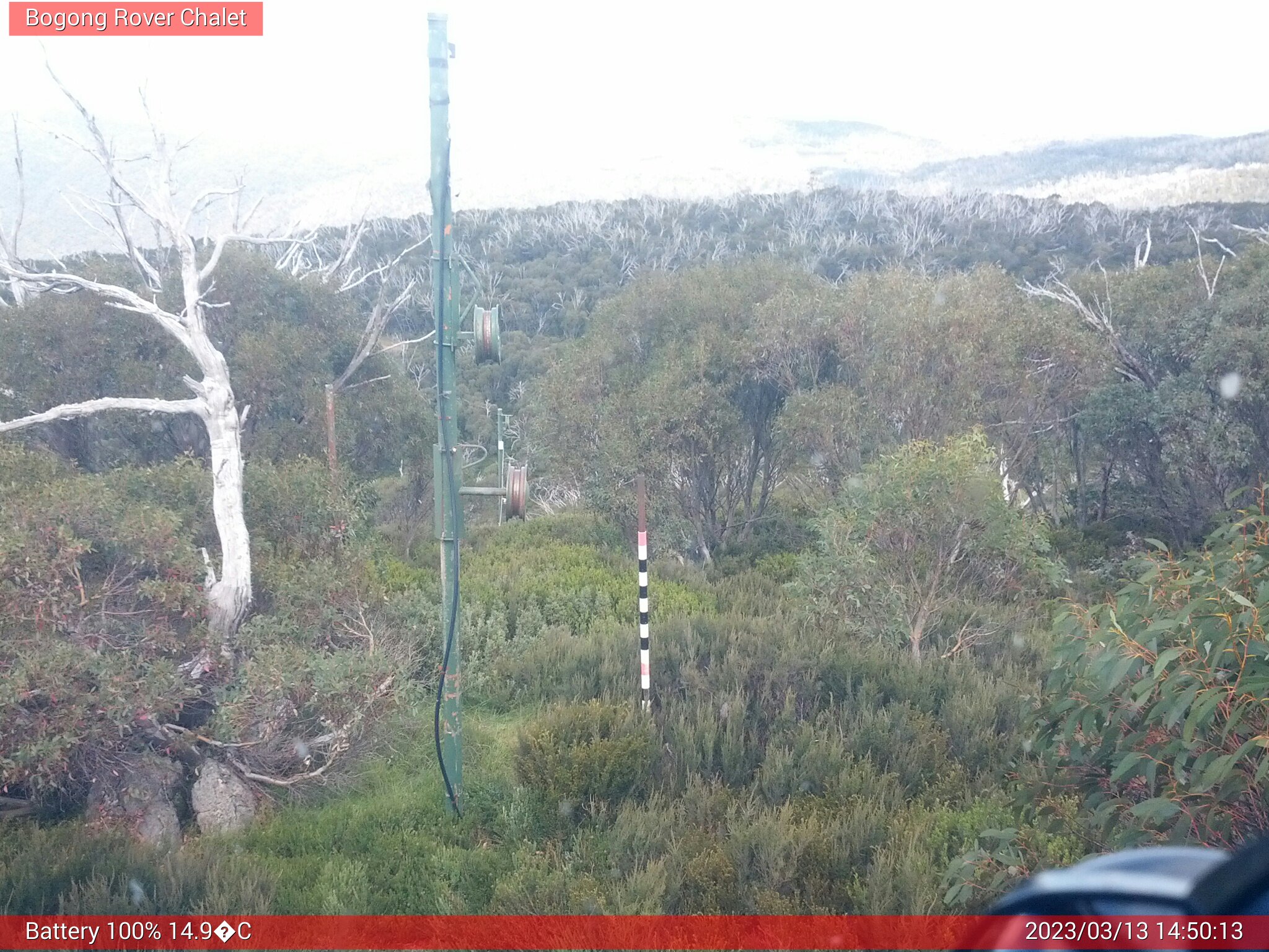 Bogong Web Cam 2:50pm Monday 13th of March 2023