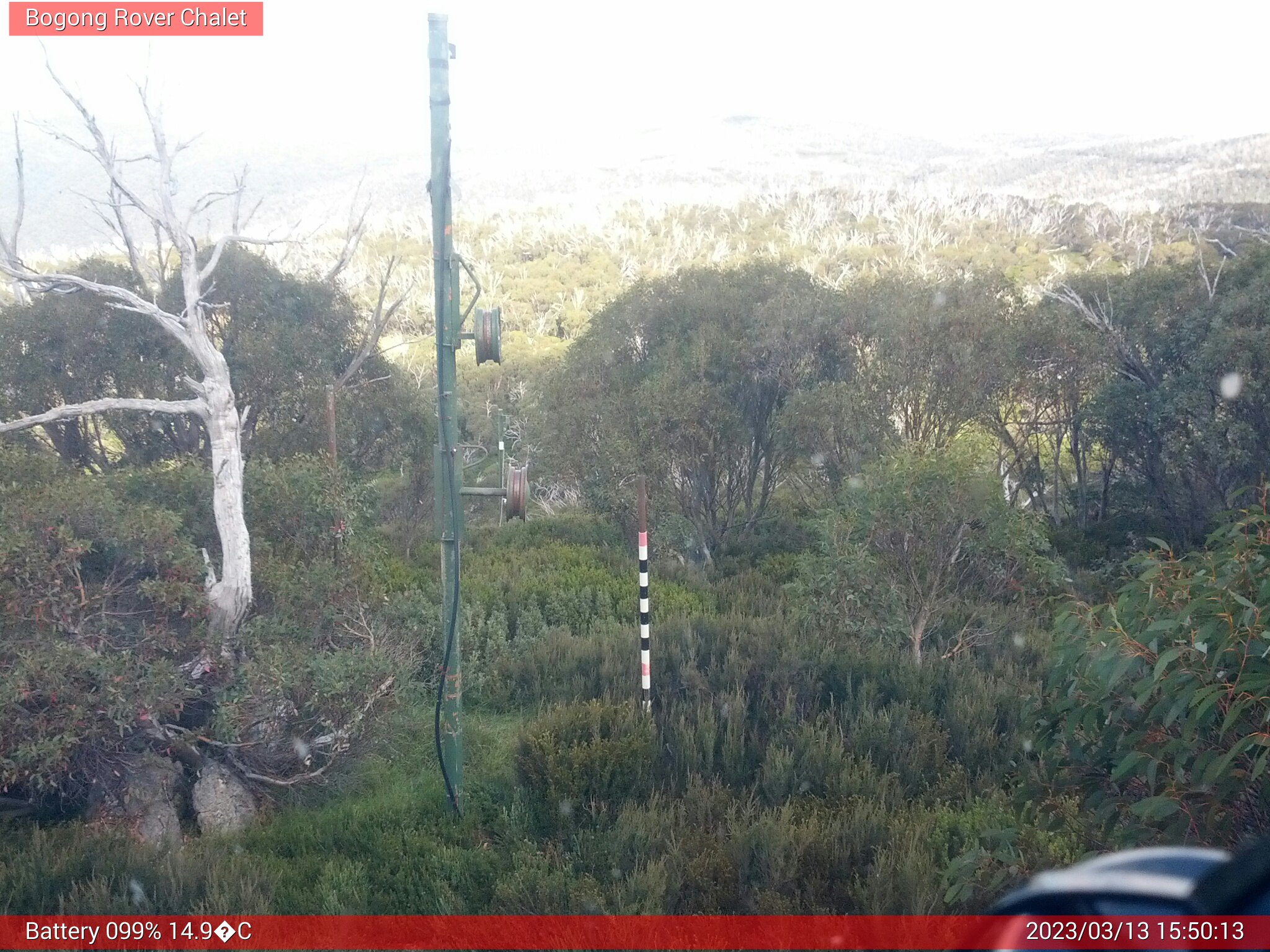 Bogong Web Cam 3:50pm Monday 13th of March 2023