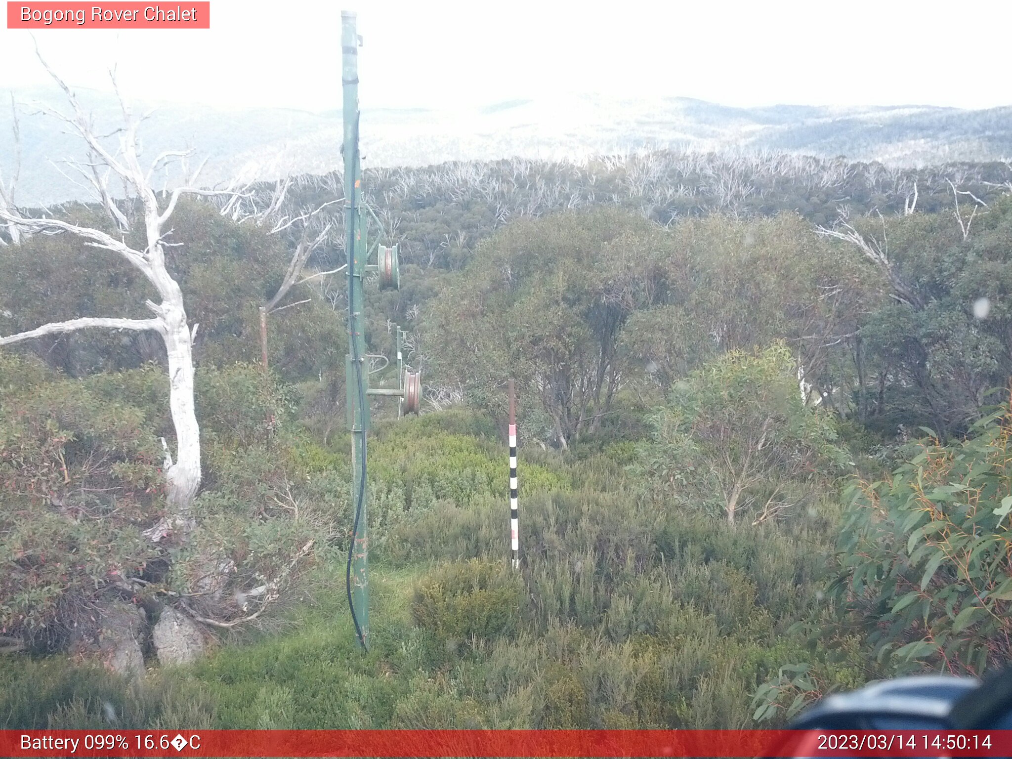 Bogong Web Cam 2:50pm Tuesday 14th of March 2023