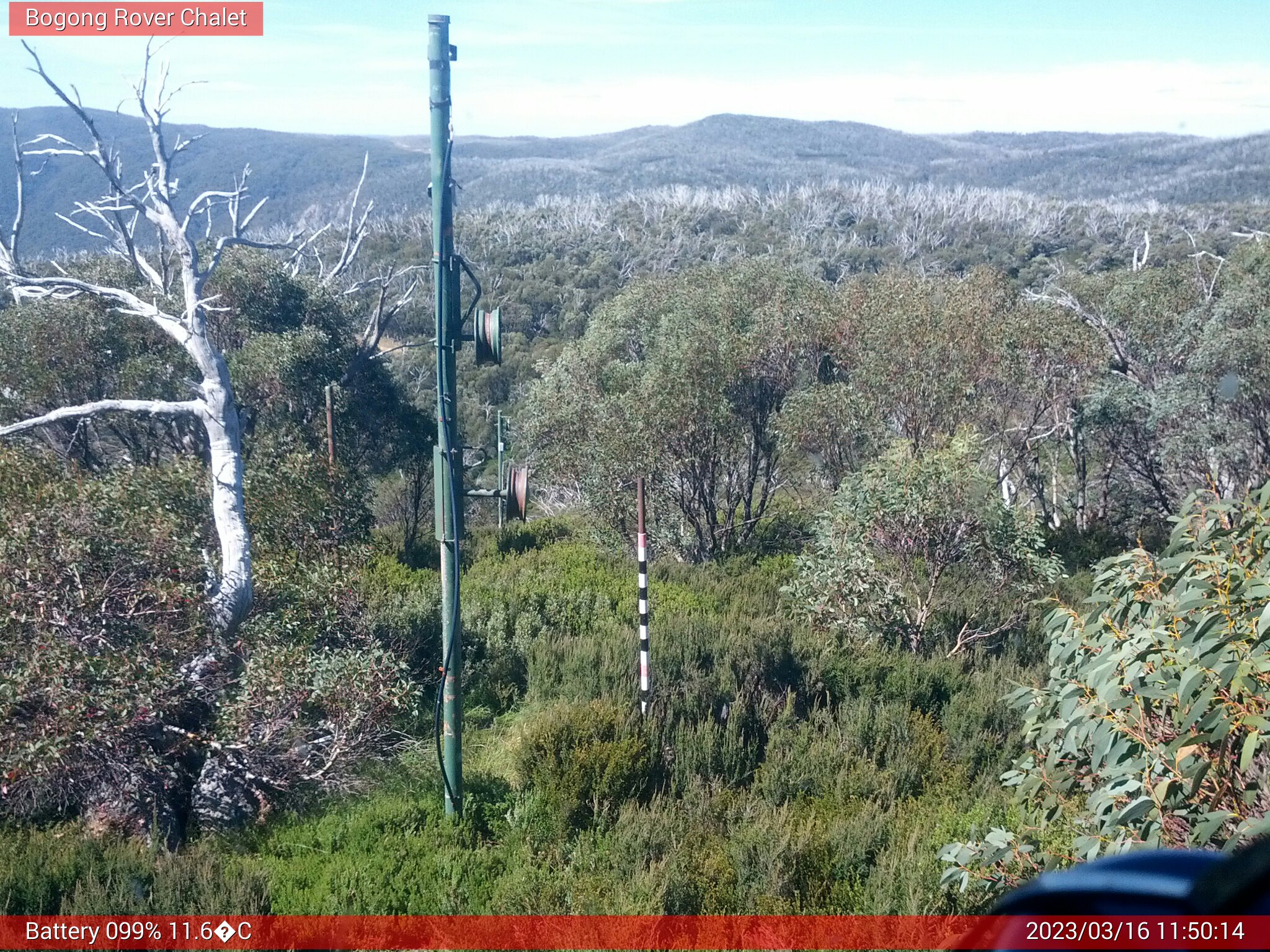 Bogong Web Cam 11:50am Thursday 16th of March 2023