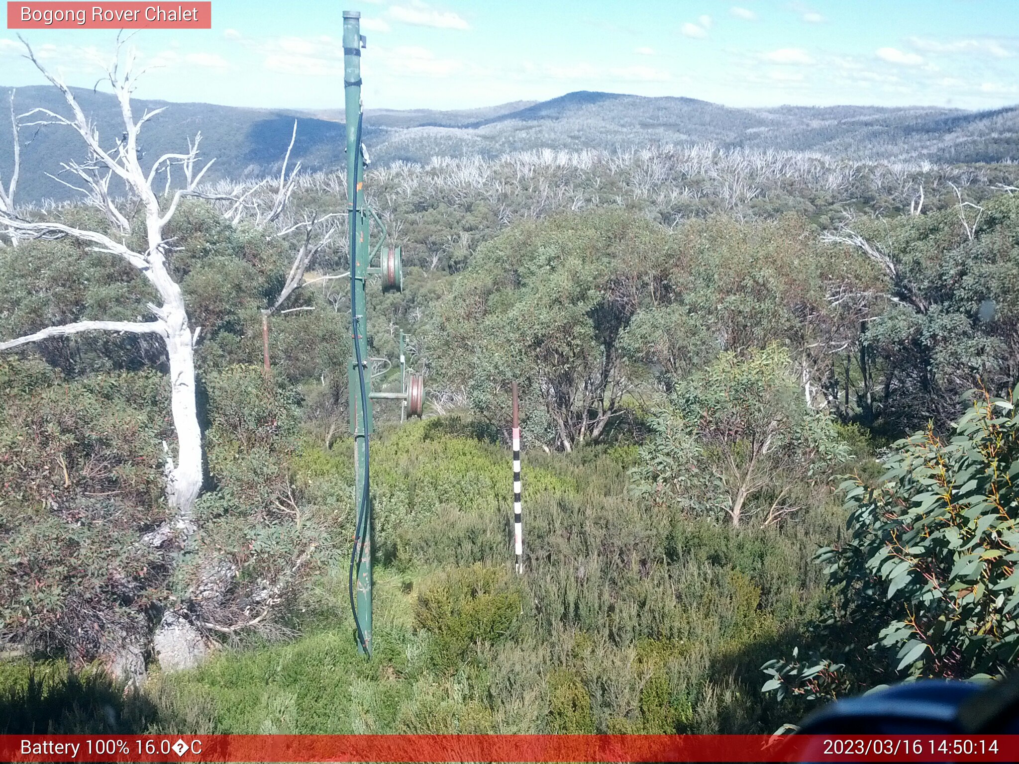 Bogong Web Cam 2:50pm Thursday 16th of March 2023