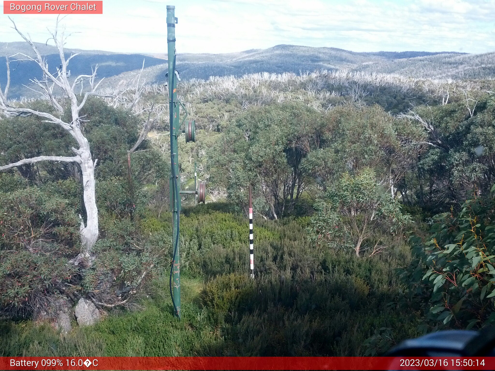 Bogong Web Cam 3:50pm Thursday 16th of March 2023