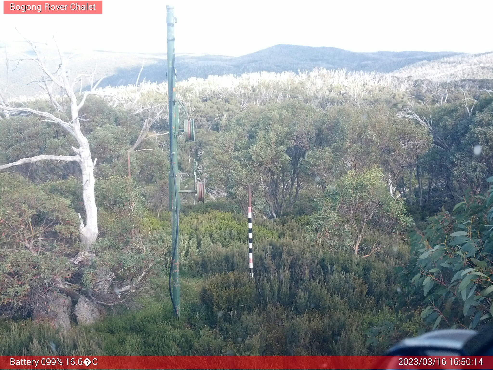 Bogong Web Cam 4:50pm Thursday 16th of March 2023