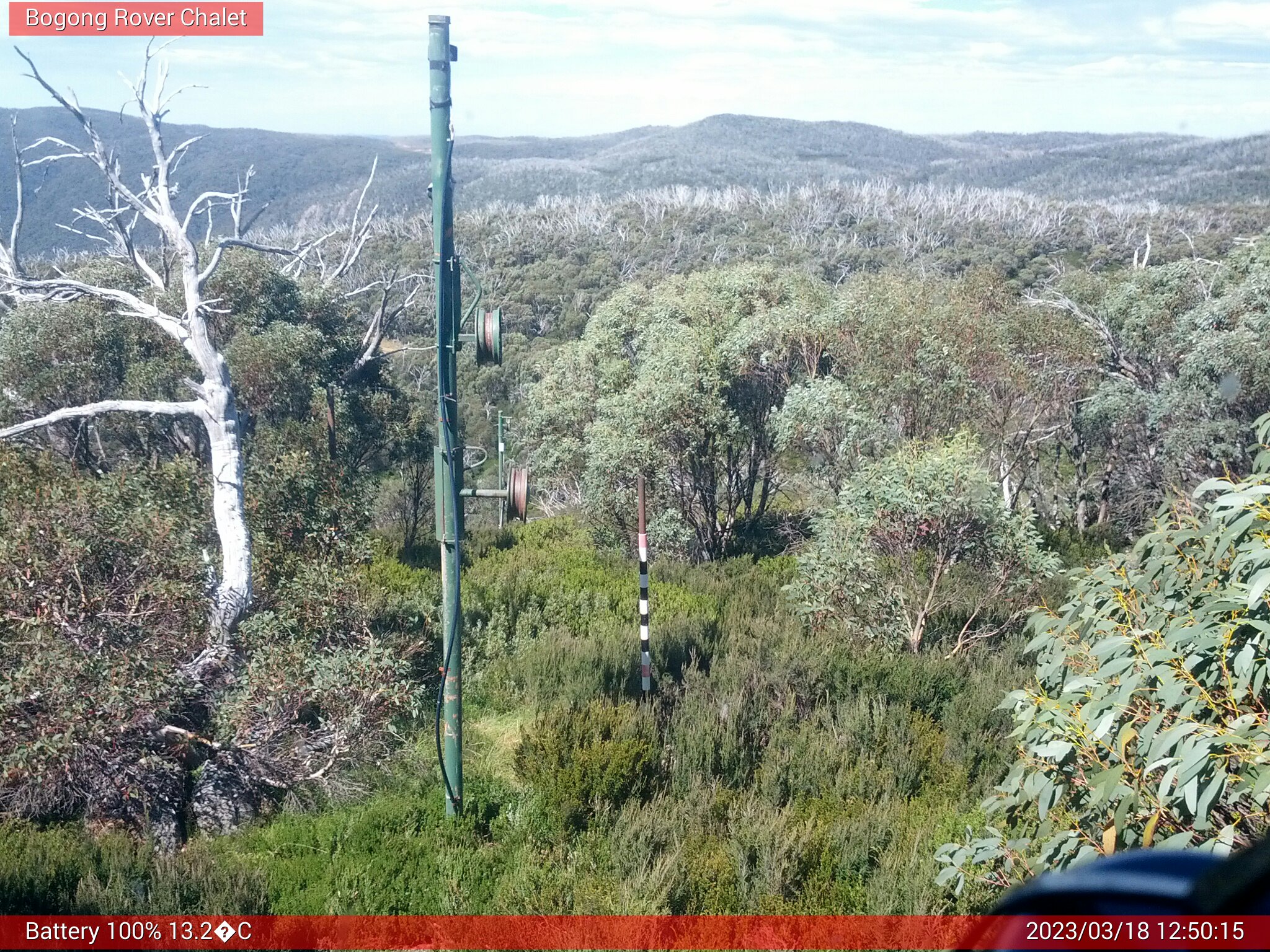 Bogong Web Cam 12:50pm Saturday 18th of March 2023