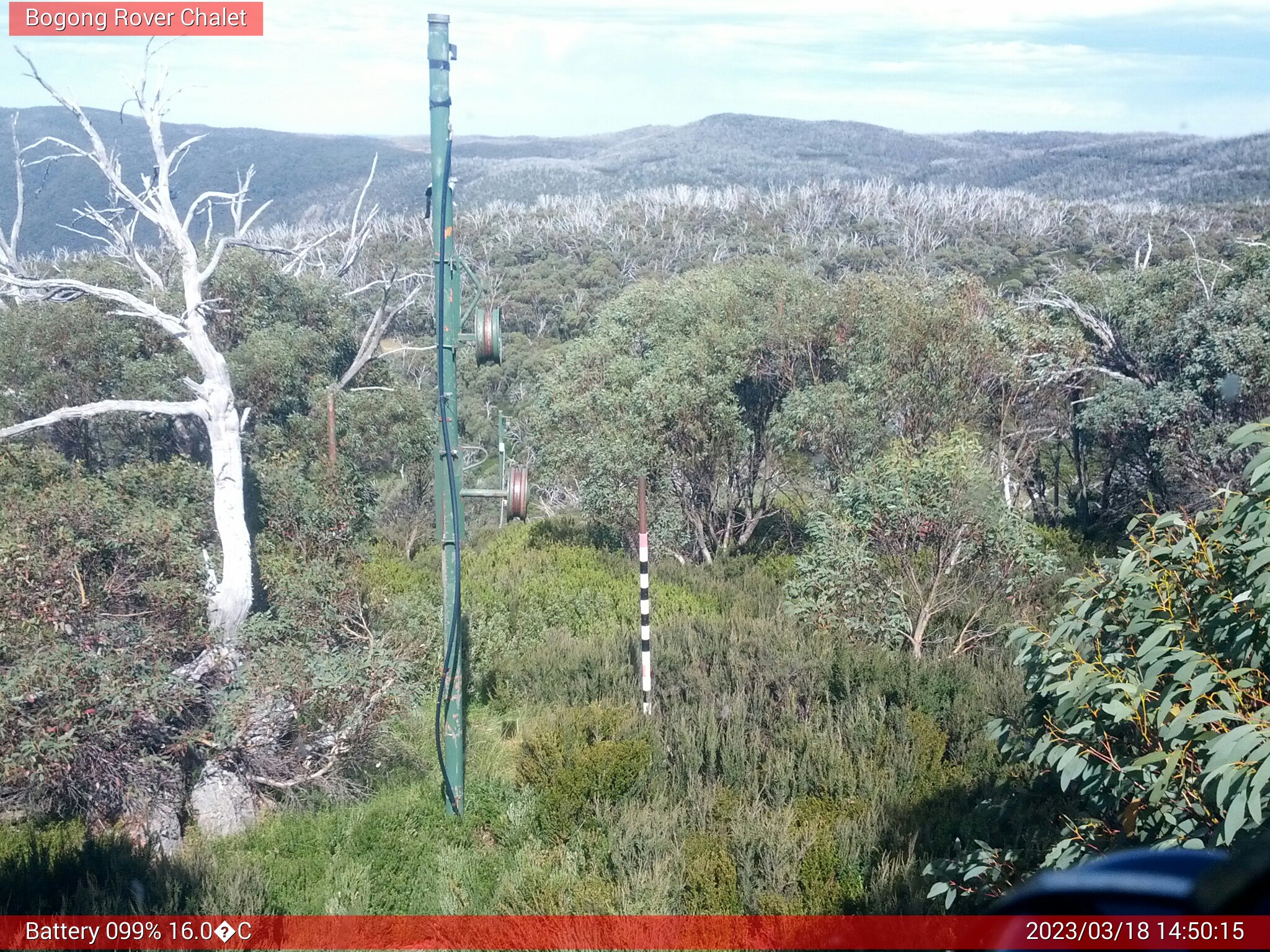 Bogong Web Cam 2:50pm Saturday 18th of March 2023