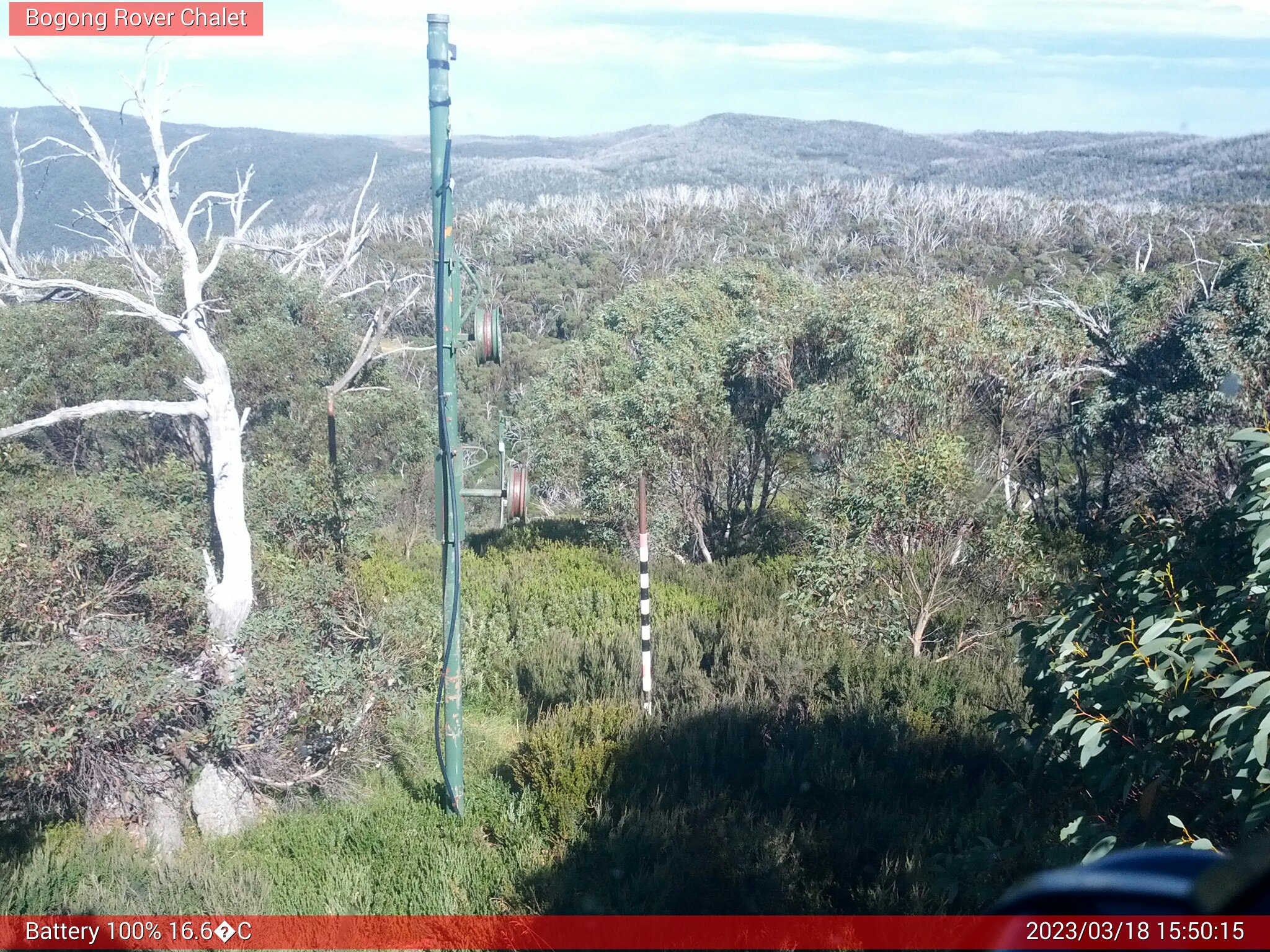 Bogong Web Cam 3:50pm Saturday 18th of March 2023