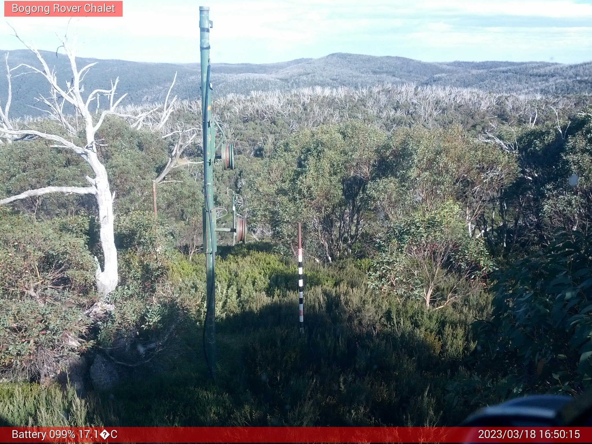 Bogong Web Cam 4:50pm Saturday 18th of March 2023