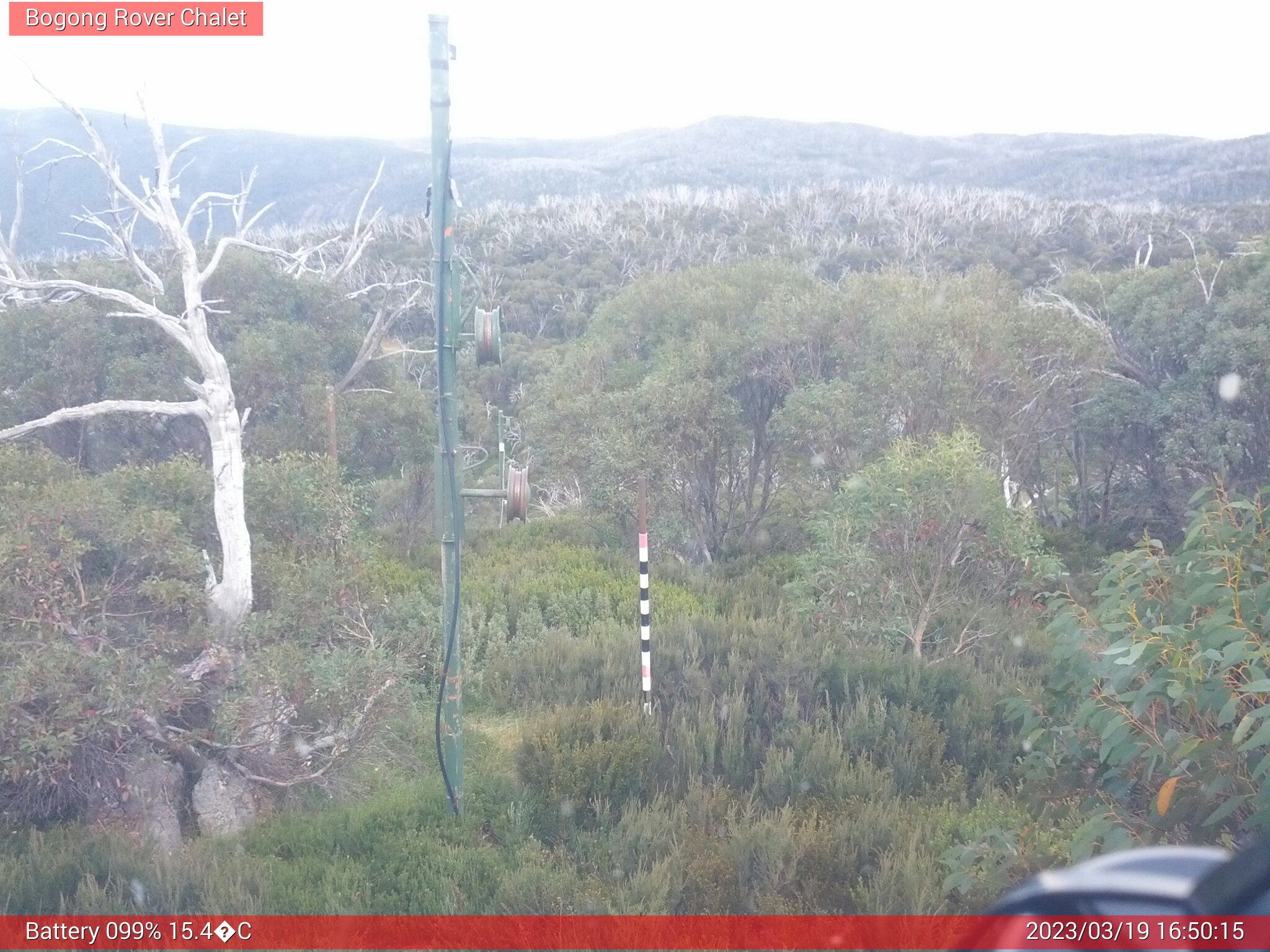 Bogong Web Cam 4:50pm Sunday 19th of March 2023