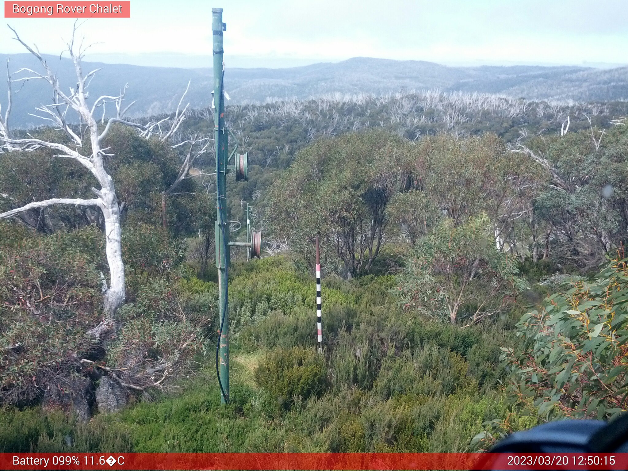 Bogong Web Cam 12:50pm Monday 20th of March 2023