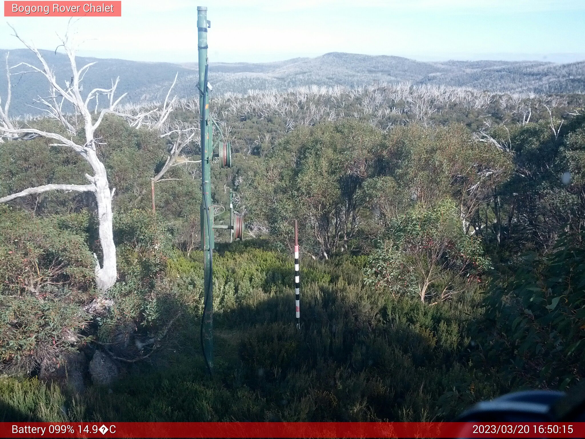 Bogong Web Cam 4:50pm Monday 20th of March 2023