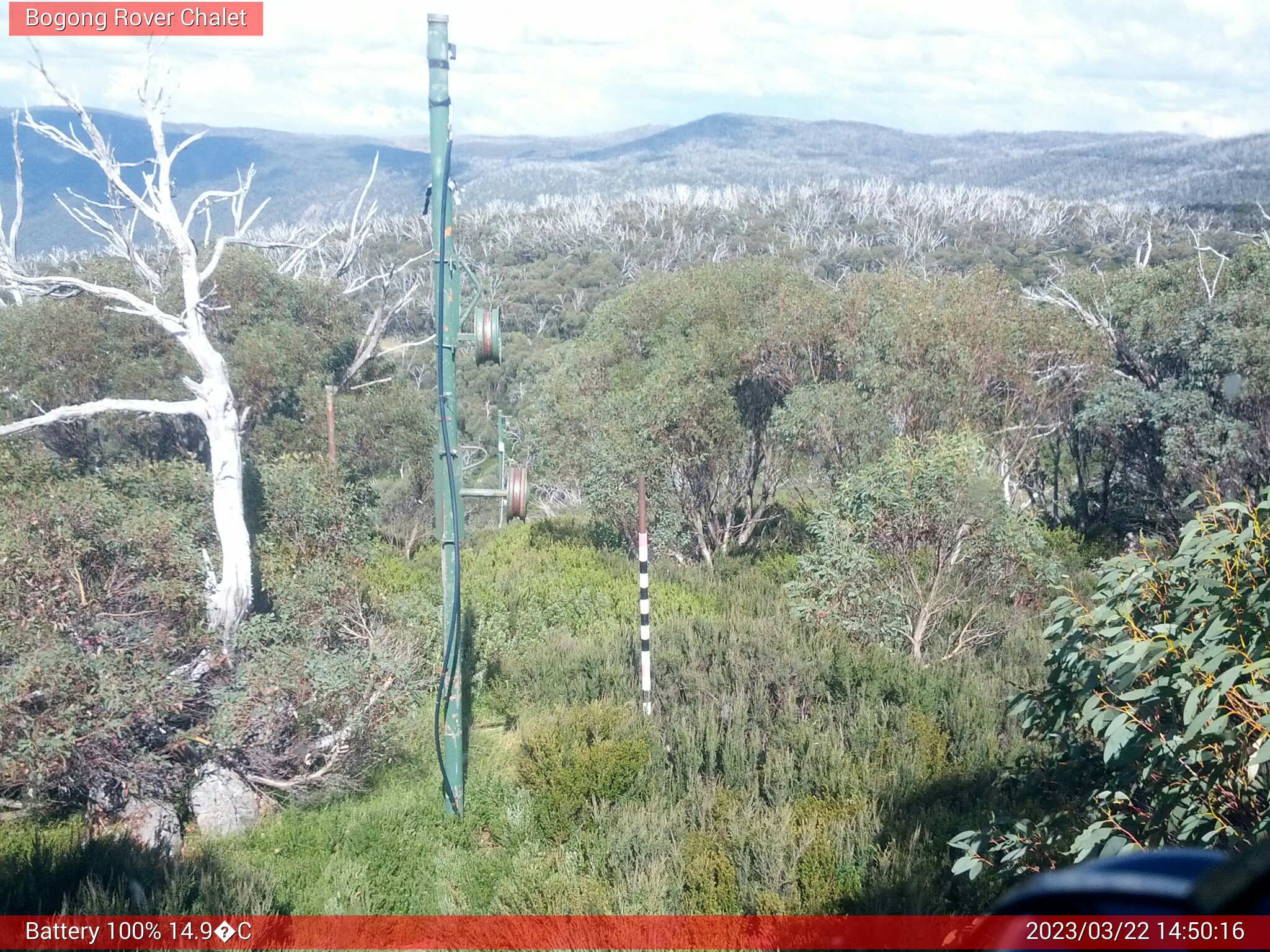 Bogong Web Cam 2:50pm Wednesday 22nd of March 2023