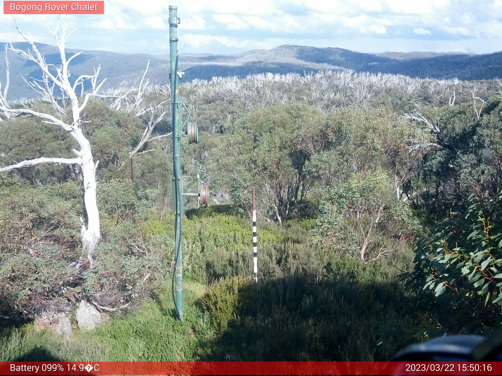 Bogong Web Cam 3:50pm Wednesday 22nd of March 2023