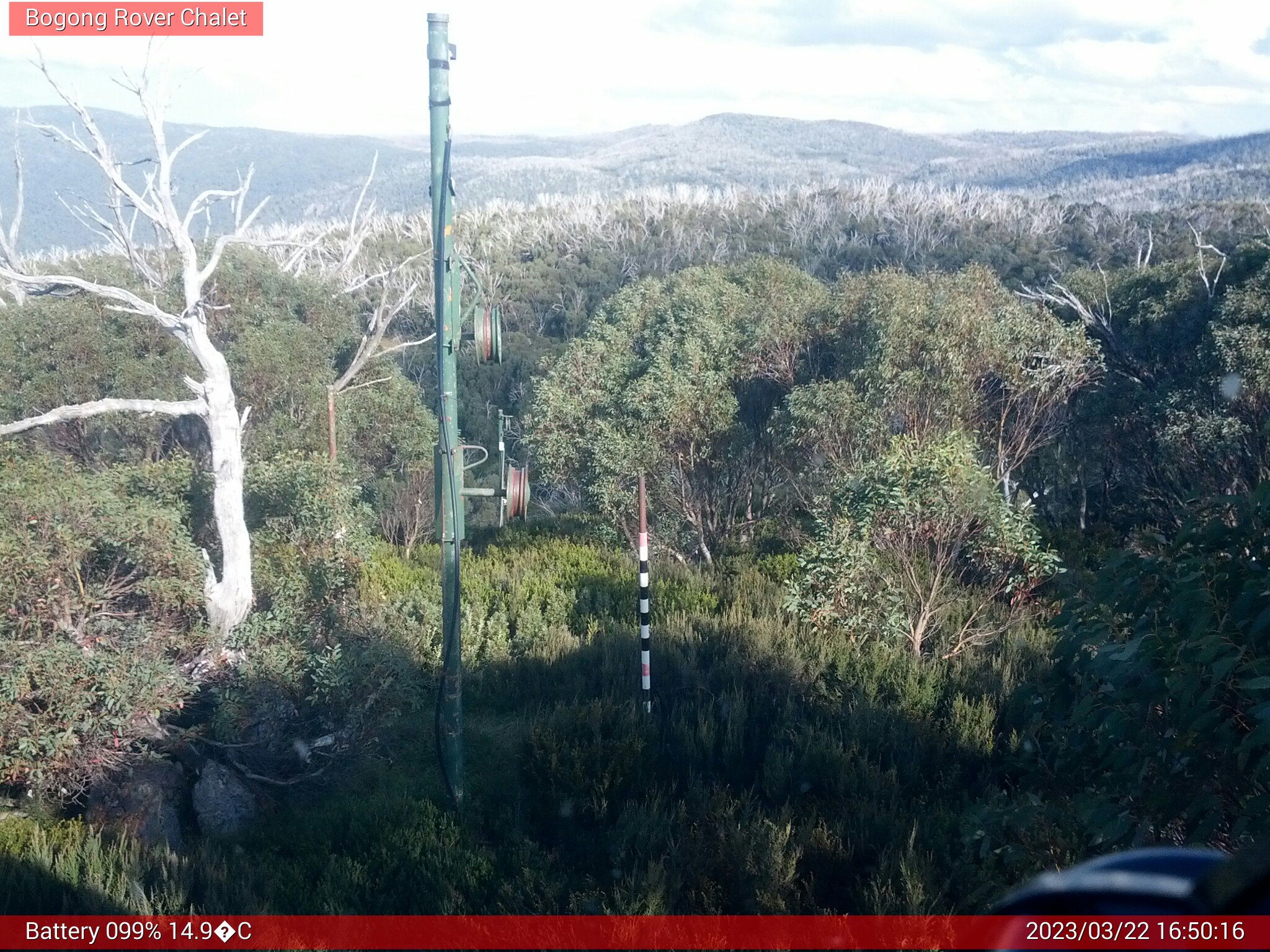 Bogong Web Cam 4:50pm Wednesday 22nd of March 2023