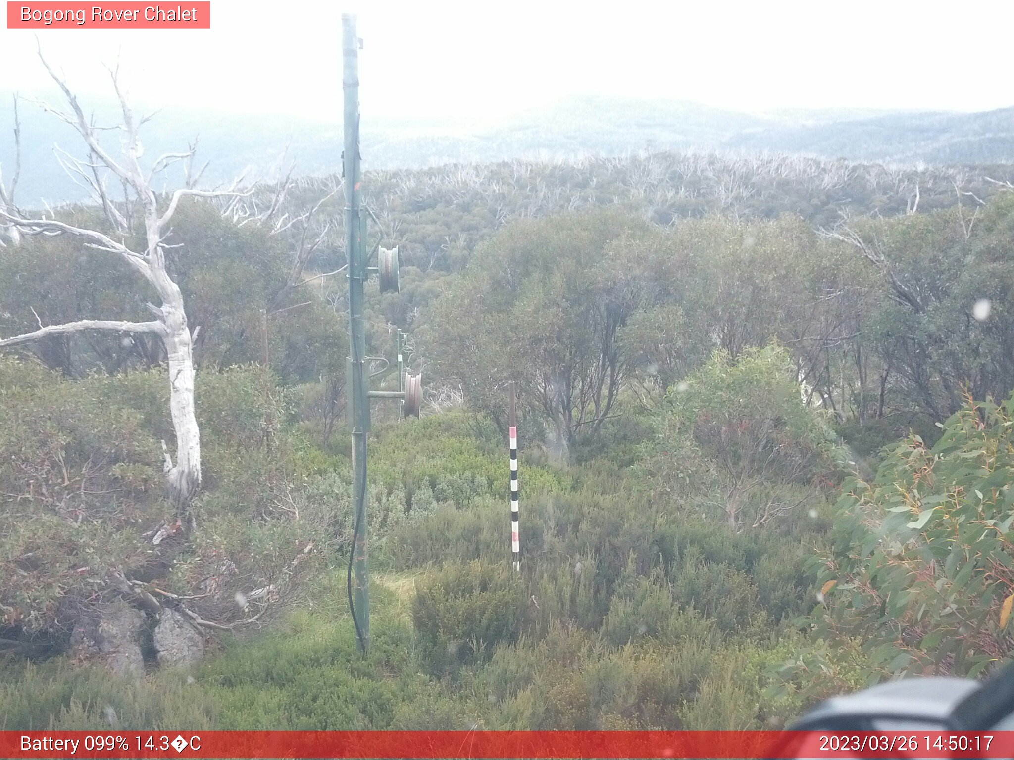 Bogong Web Cam 2:50pm Sunday 26th of March 2023