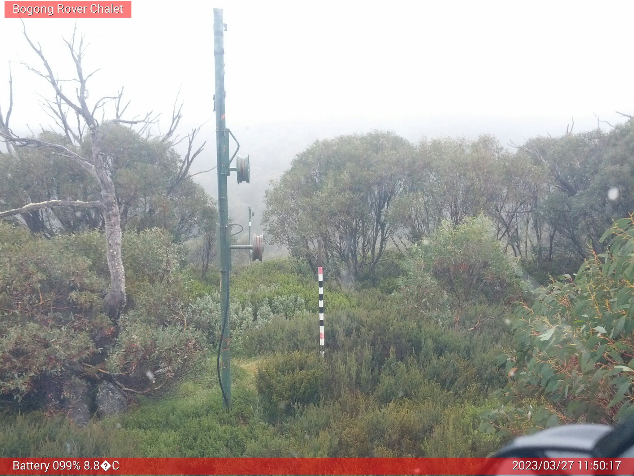 Bogong Web Cam 11:50am Monday 27th of March 2023