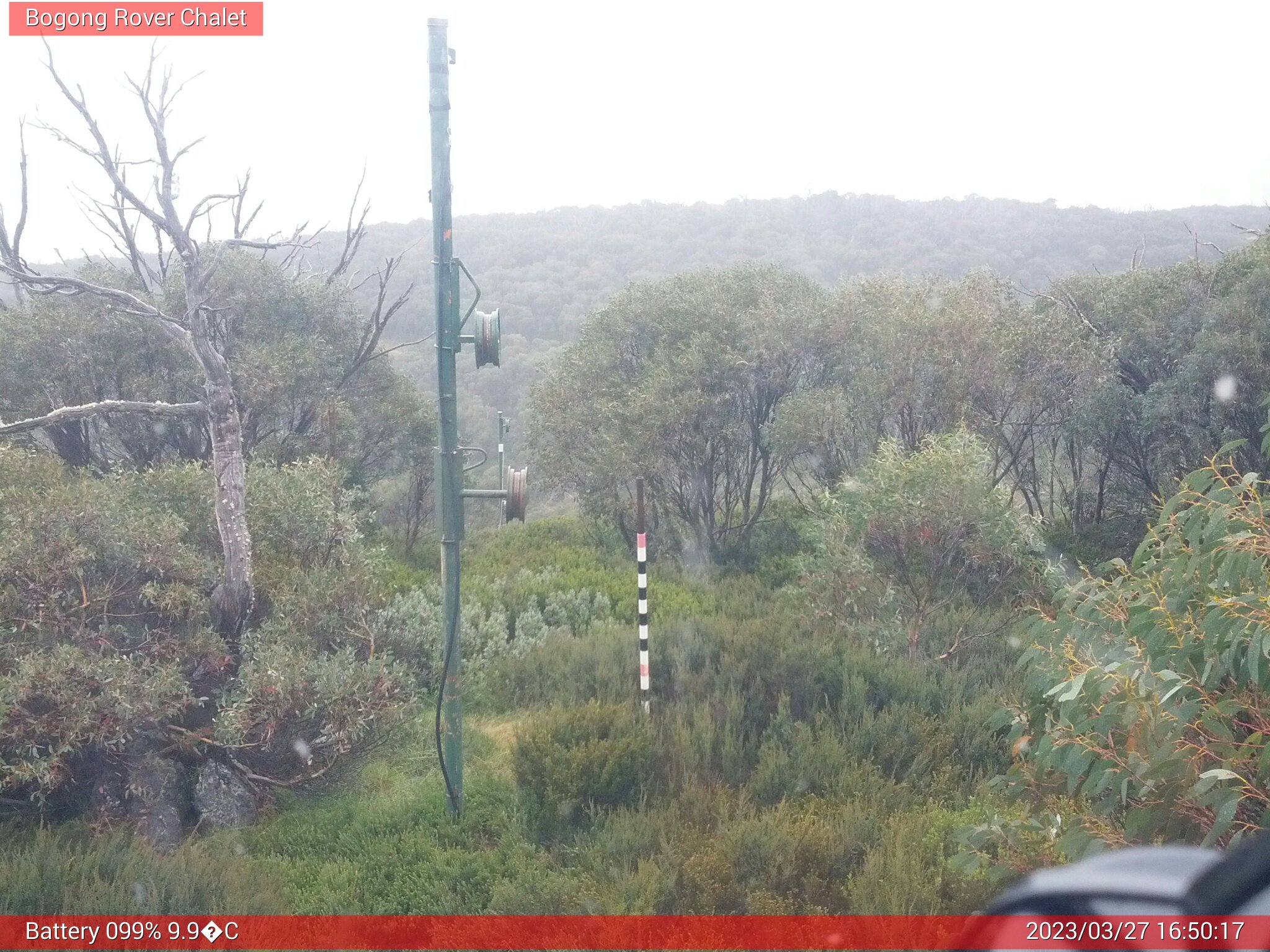 Bogong Web Cam 4:50pm Monday 27th of March 2023