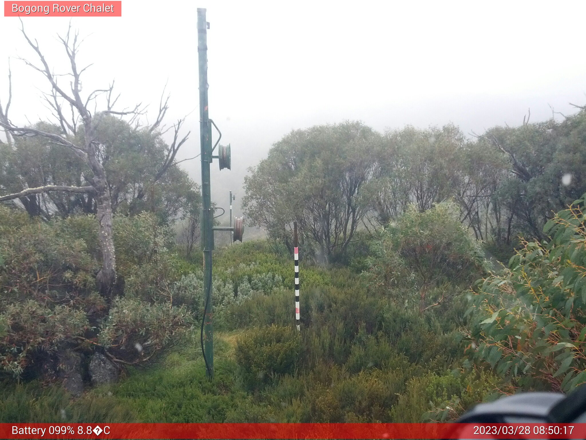 Bogong Web Cam 8:50am Tuesday 28th of March 2023