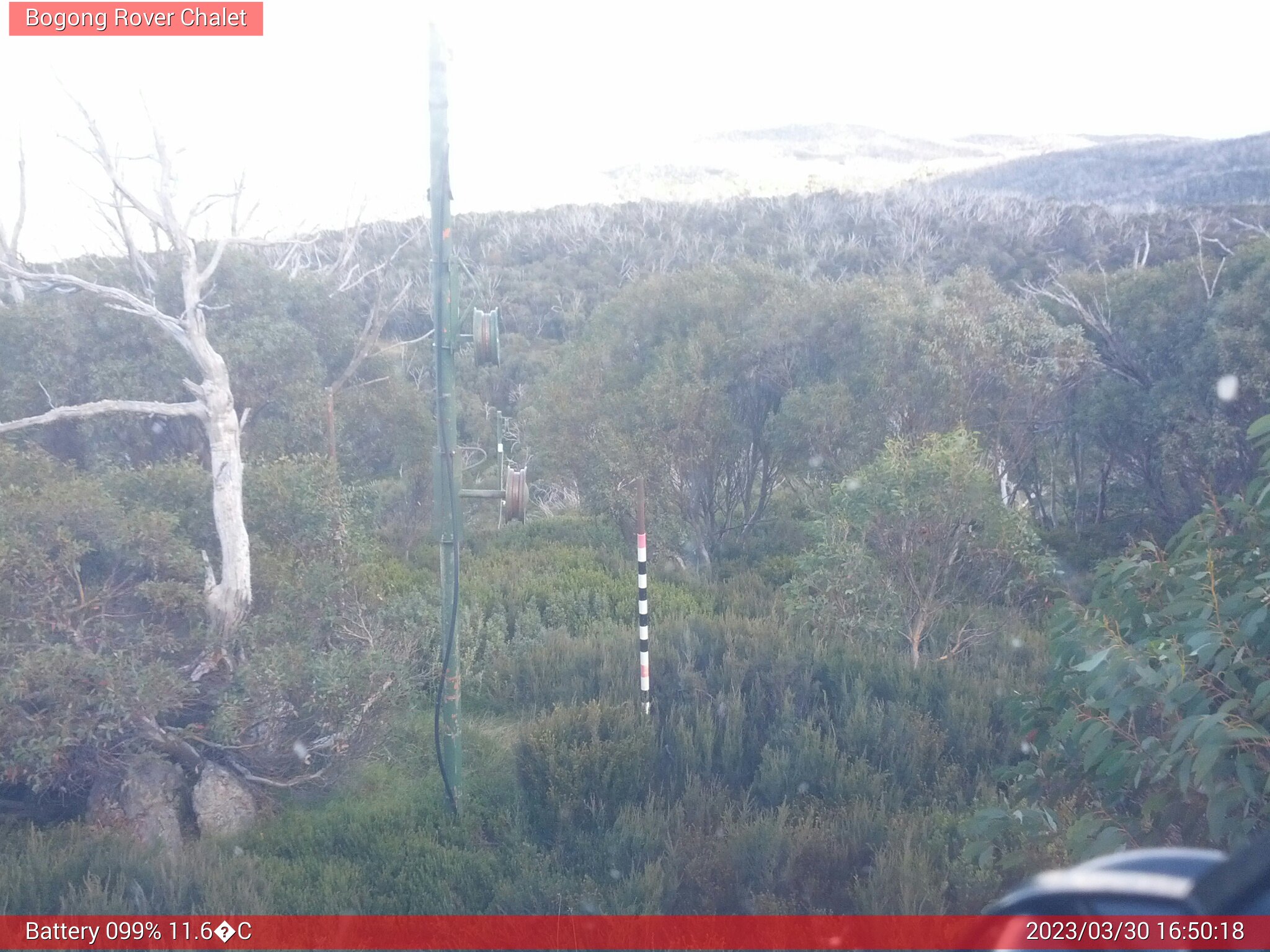 Bogong Web Cam 4:50pm Thursday 30th of March 2023