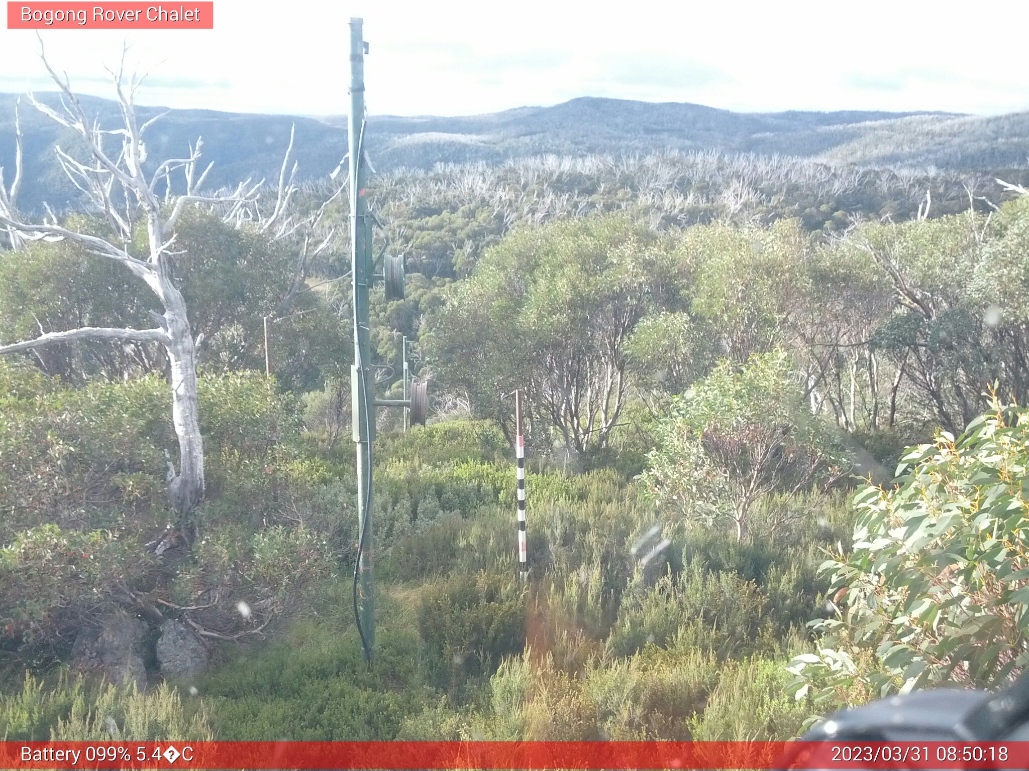 Bogong Web Cam 8:50am Friday 31st of March 2023