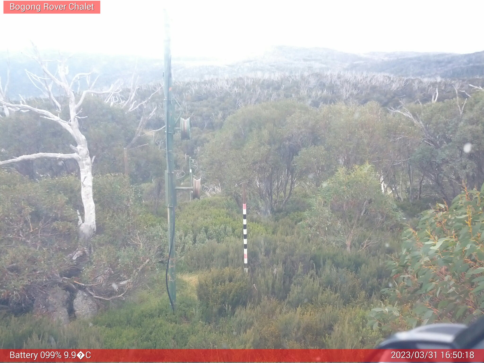 Bogong Web Cam 4:50pm Friday 31st of March 2023