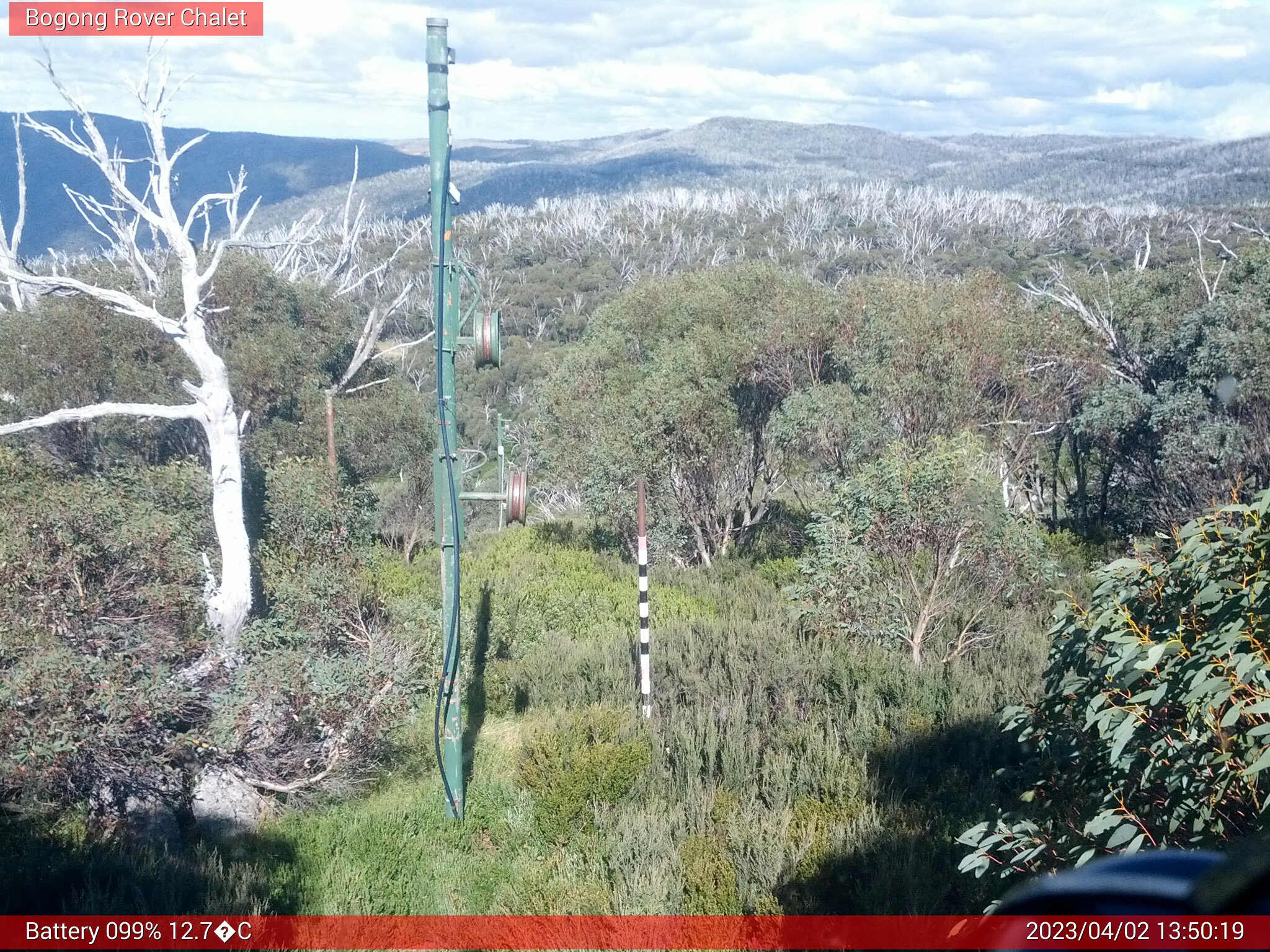 Bogong Web Cam 1:50pm Sunday 2nd of April 2023