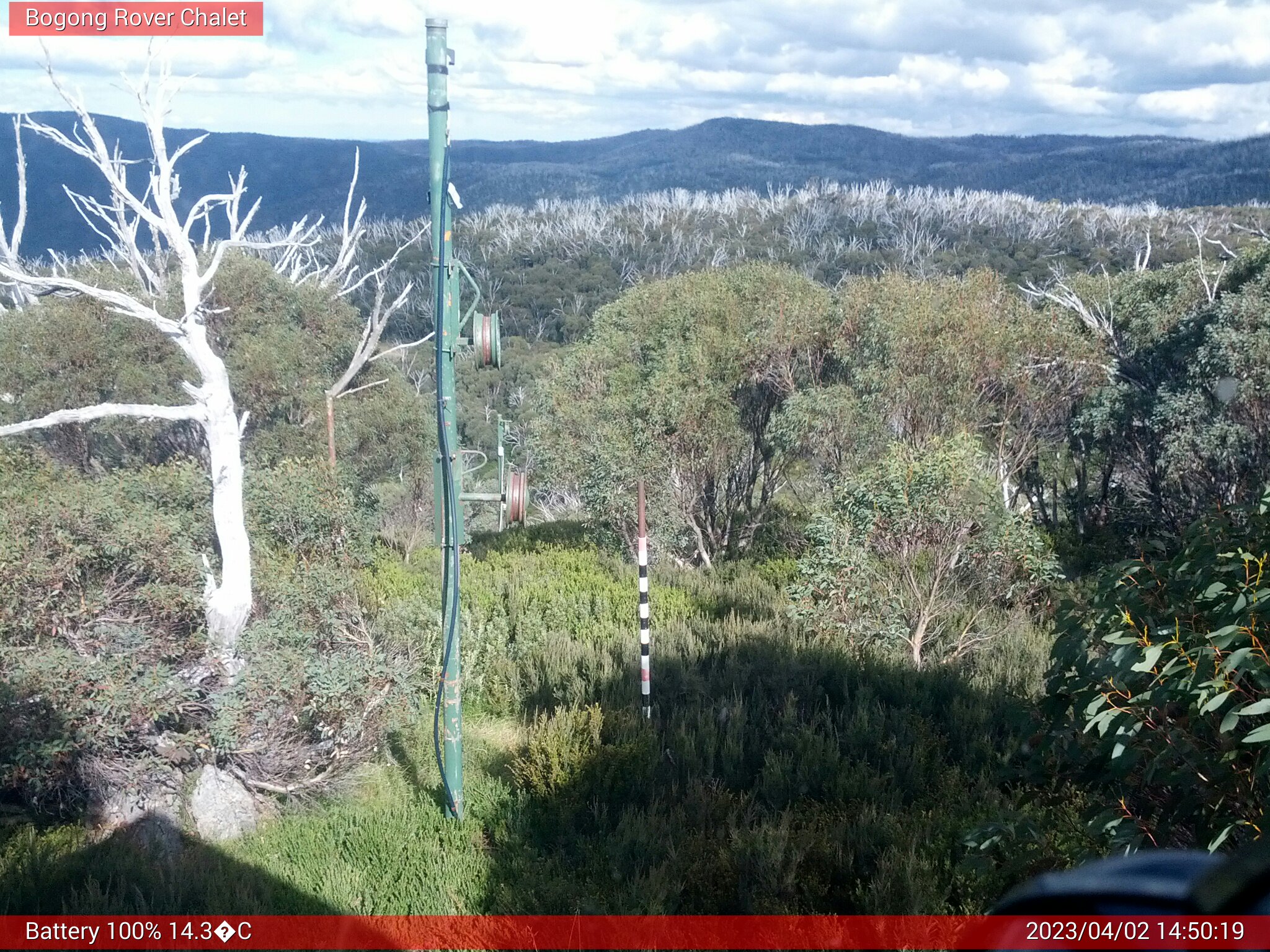 Bogong Web Cam 2:50pm Sunday 2nd of April 2023