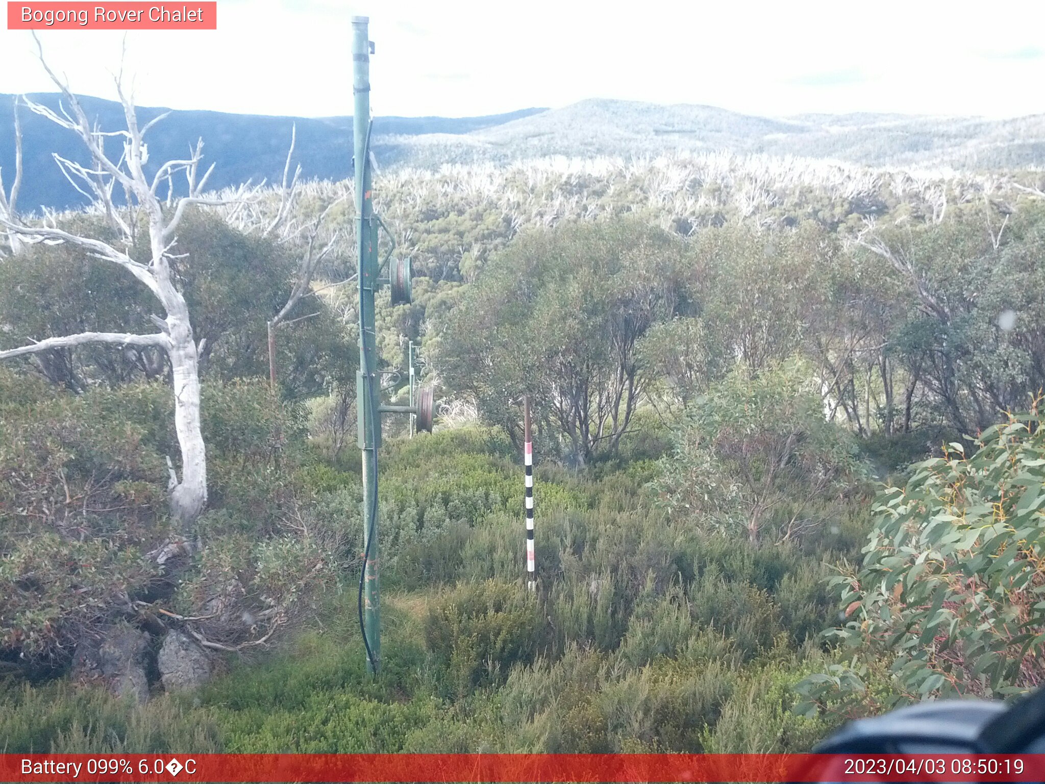 Bogong Web Cam 8:50am Monday 3rd of April 2023